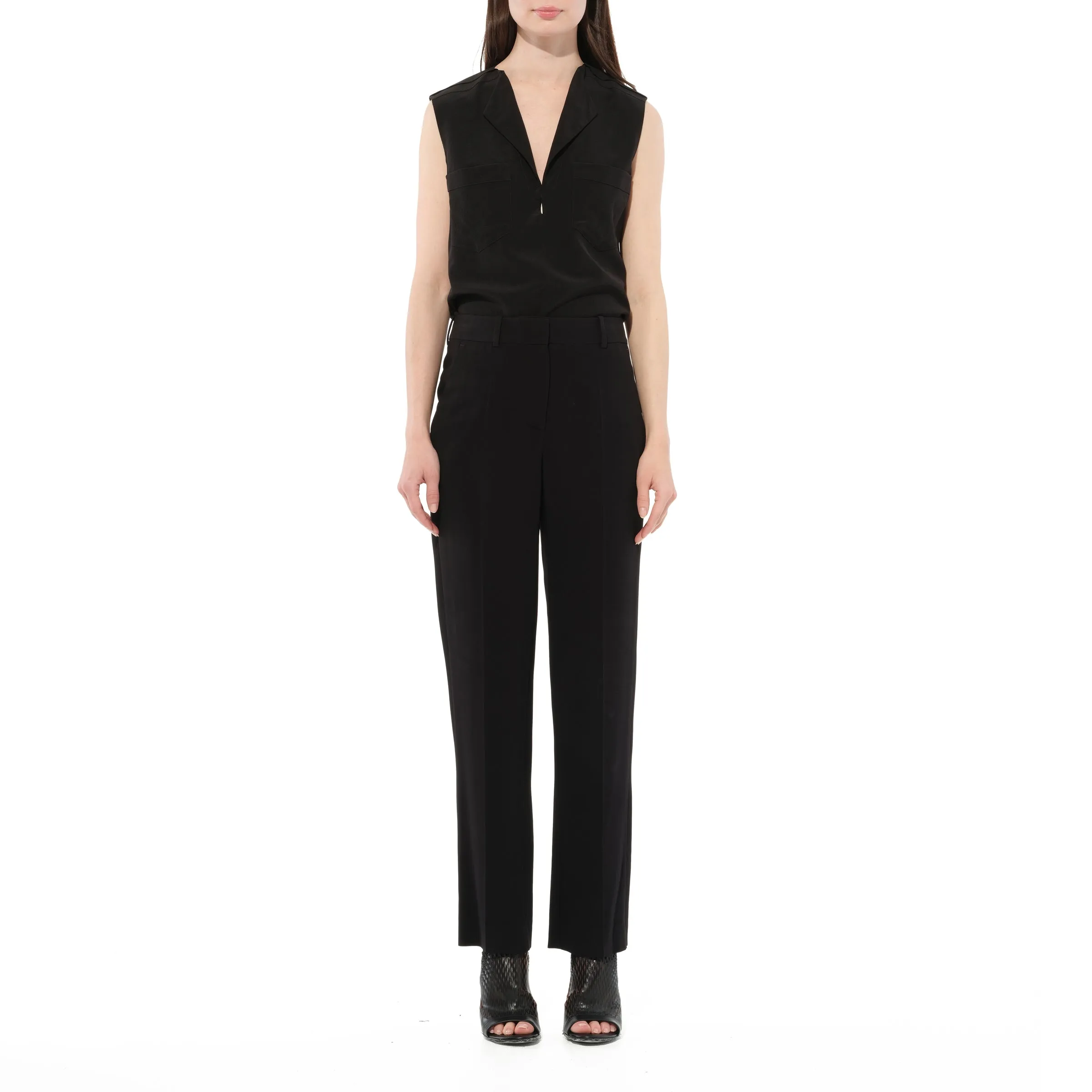 Regular Fit Pants in Black sold by MARAIS product image thumbnail 4