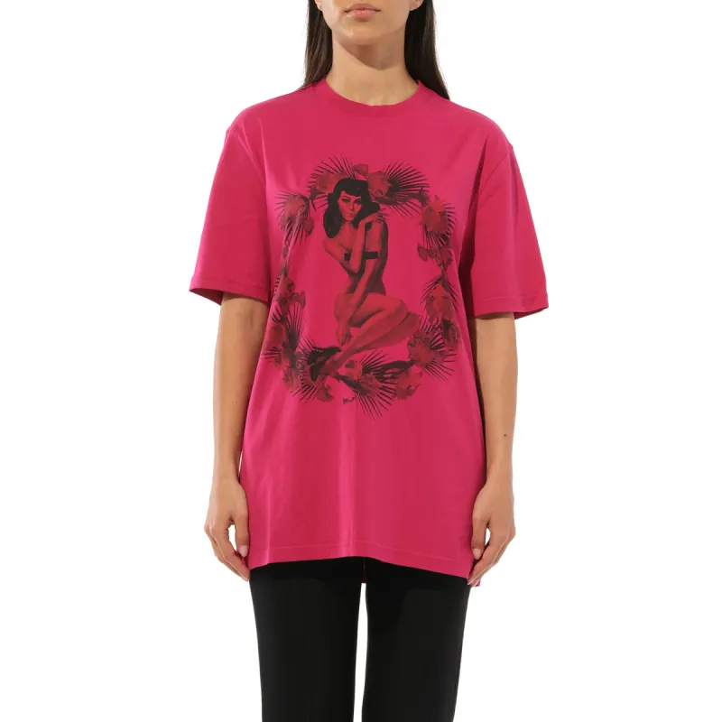 Short Sleeve T-Shirt in Fushia sold by MARAIS
