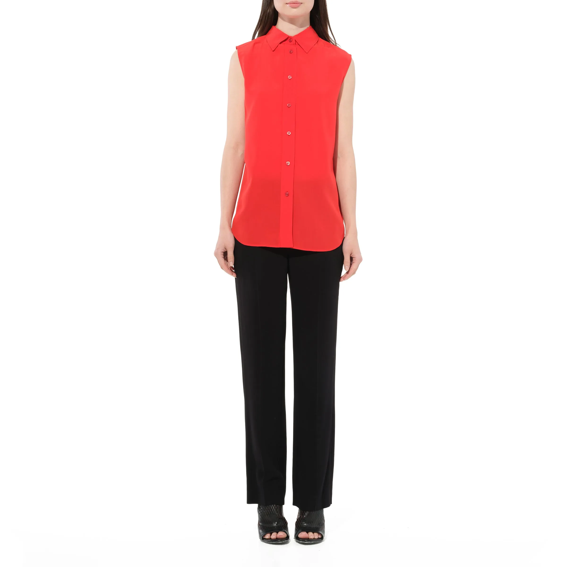 Sleeveless Shirt in Red sold by MARAIS product image thumbnail 4