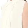 Sleeveless Shirt in White sold by MARAIS