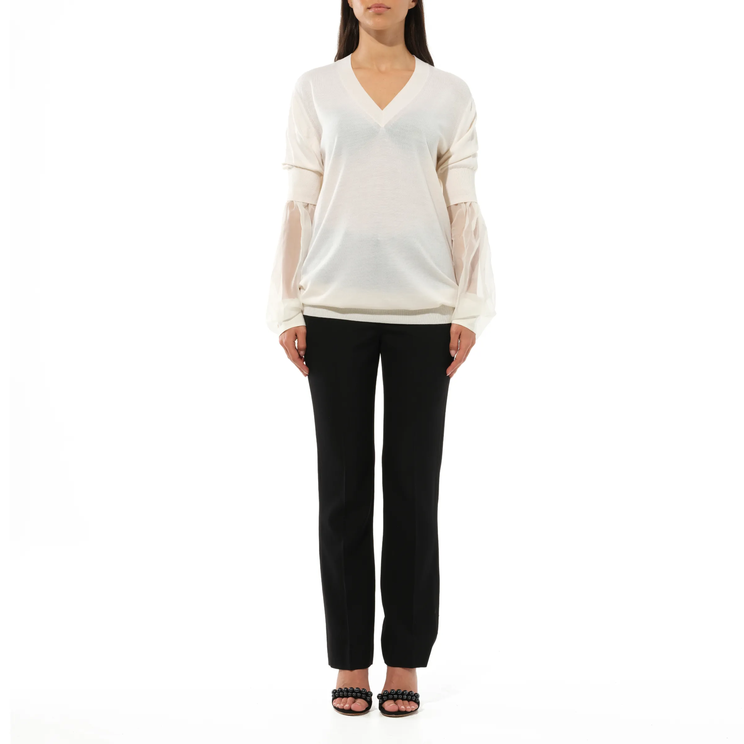 Classic Pullover in White sold by MARAIS product image thumbnail 4