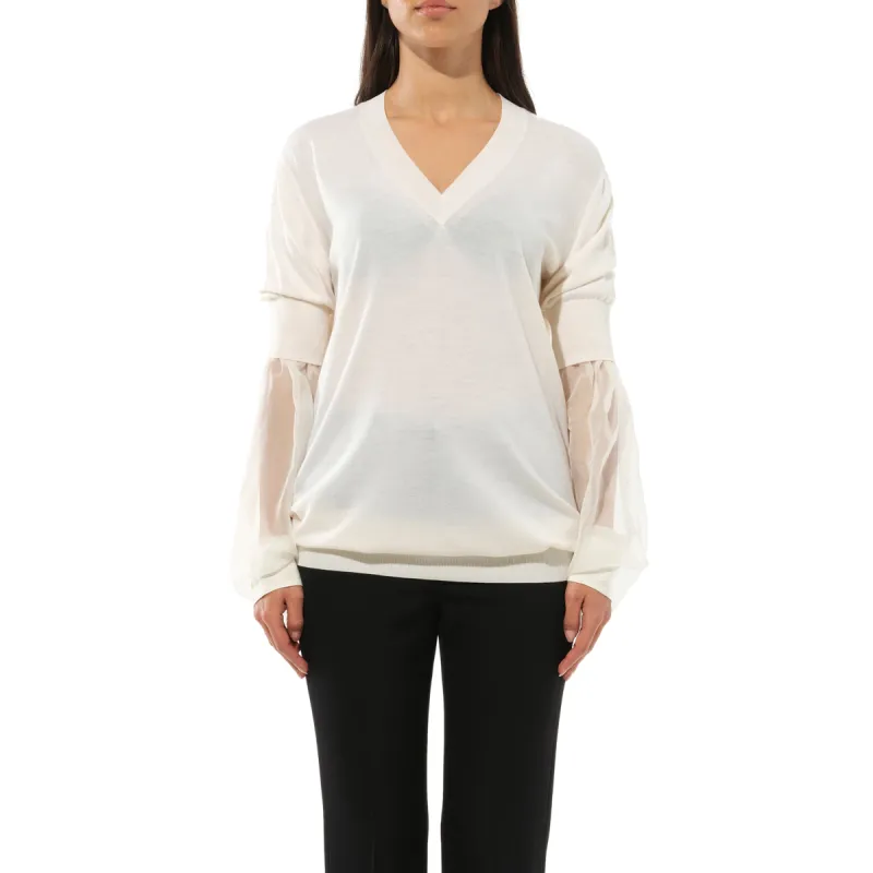 Classic Pullover in White made by Givenchy