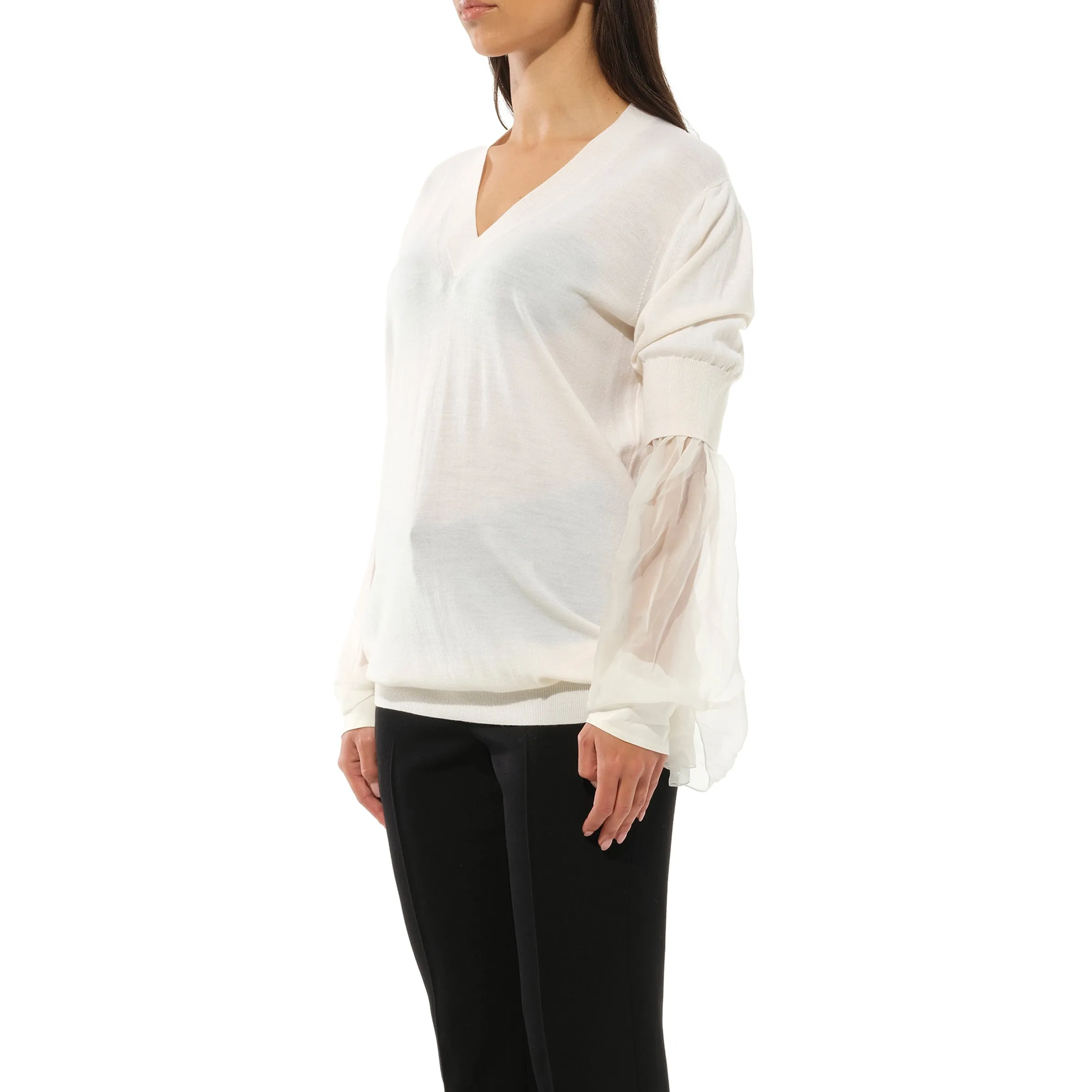 Classic Pullover in White sold by MARAIS product image thumbnail 5