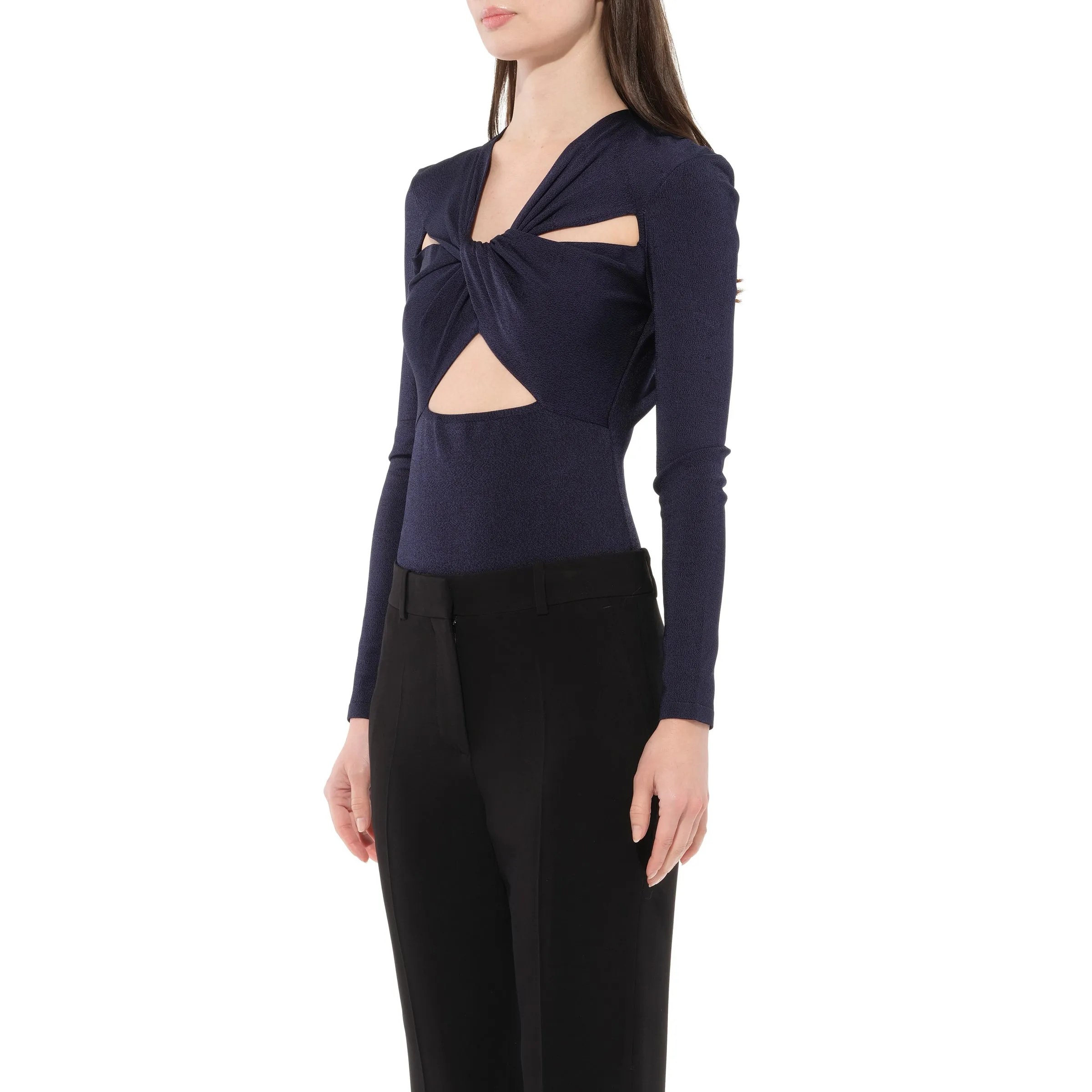 Long Sleeve Shirt in Blue sold by MARAIS product image thumbnail 5