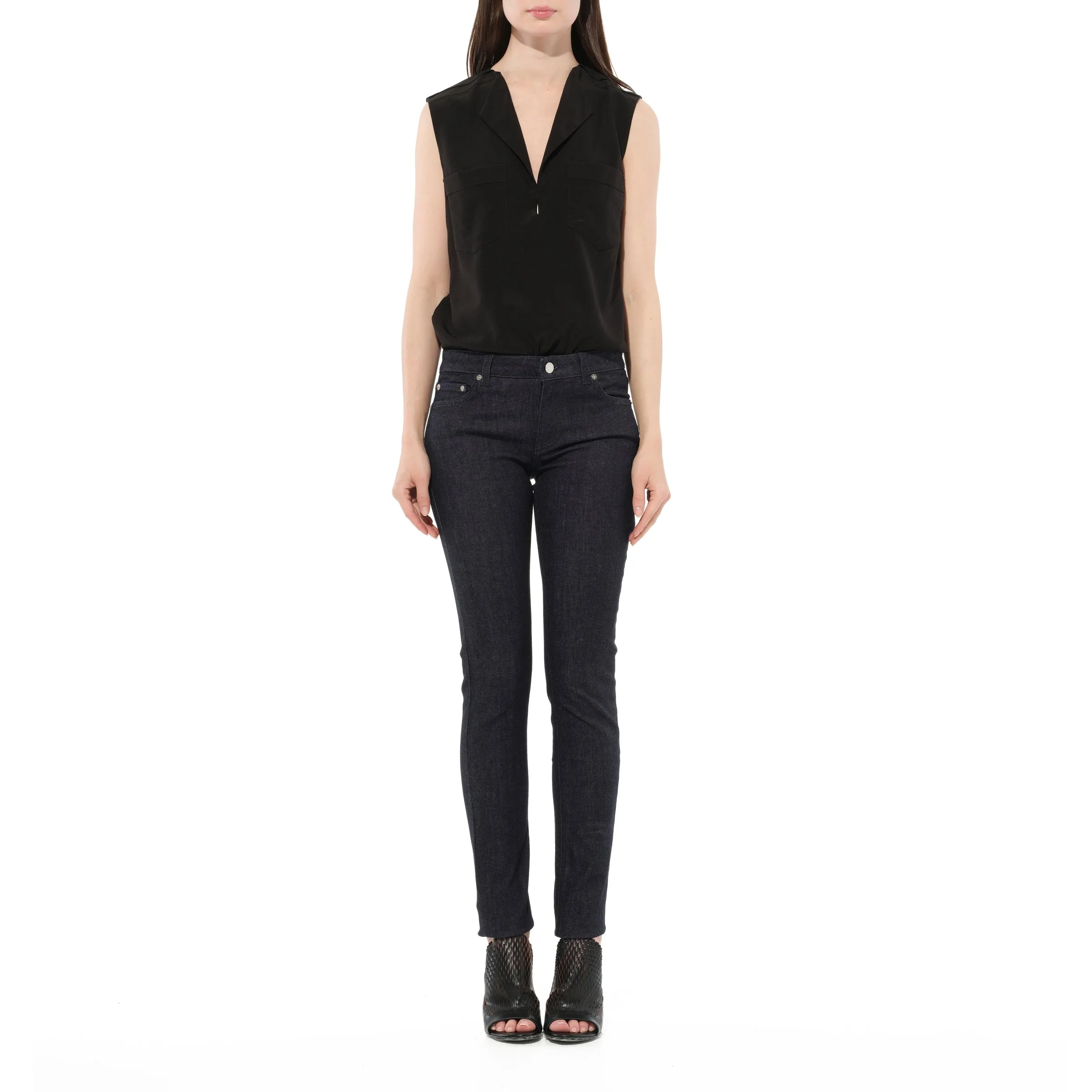 Slim Fit Pants in Indigo sold by MARAIS product image thumbnail 4