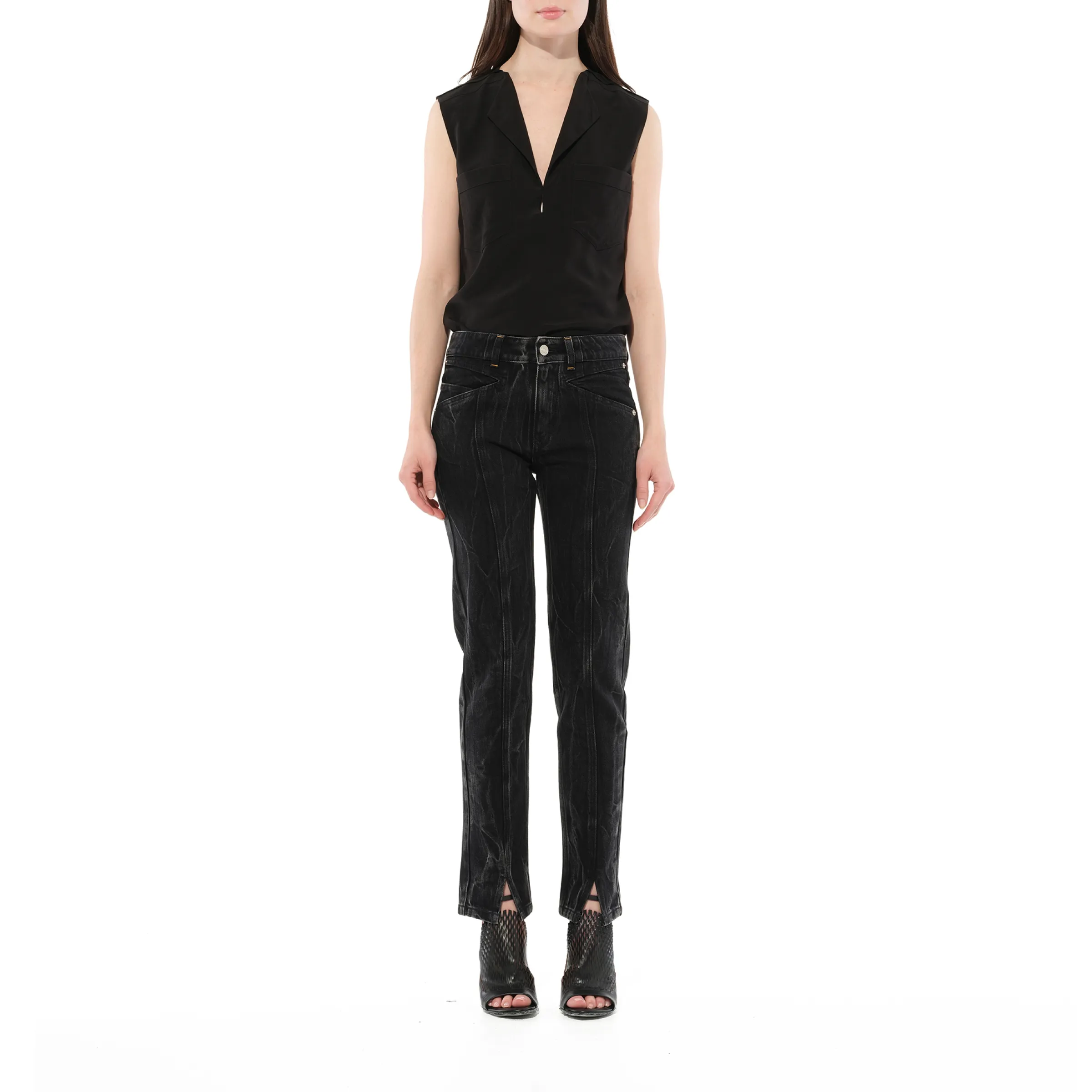 Pod Regular Fit Jeans in Black sold by MARAIS product image thumbnail 4
