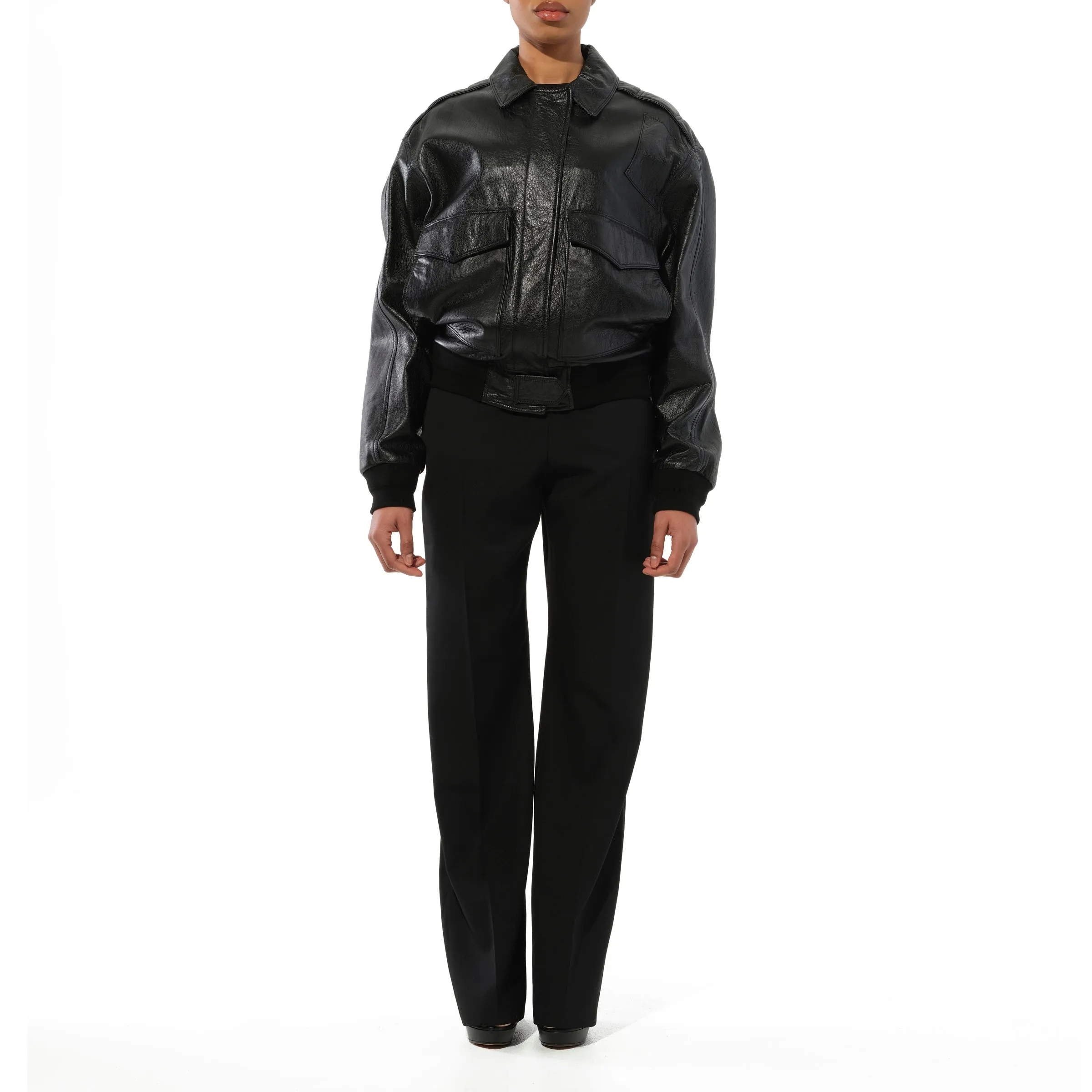 Leather Jacket Black sold by MARAIS product image thumbnail 4