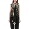 Daisies Sleeveless Shirts in Black sold by MARAIS