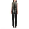 Daisies Sleeveless Shirts in Black sold by MARAIS