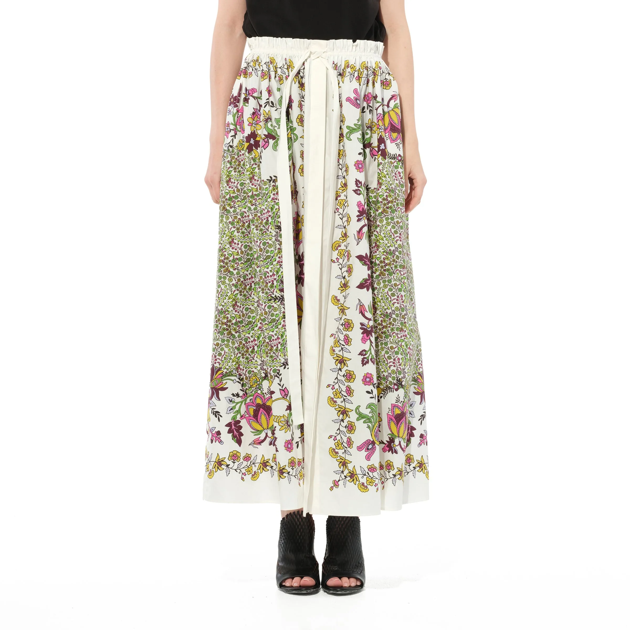 Podium L15 Bow Skirt in White sold by MARAIS