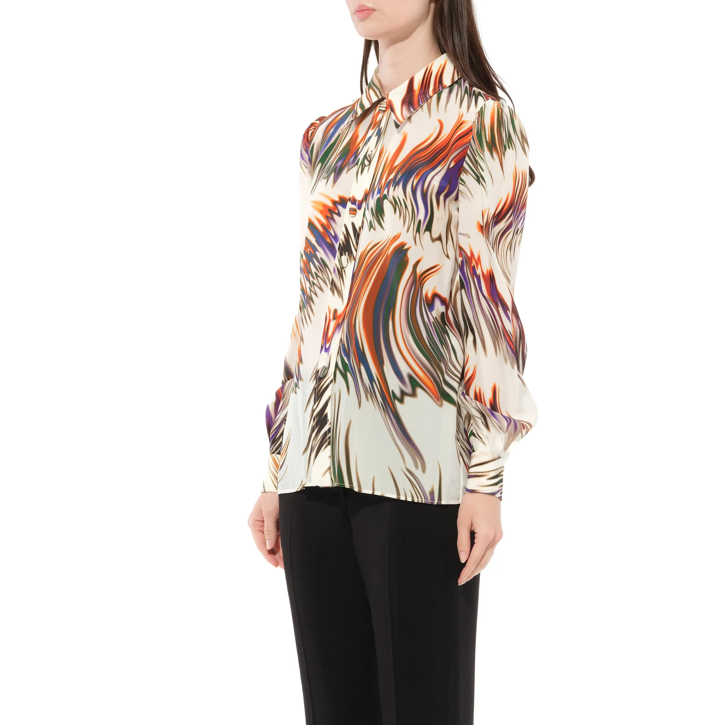 Long Sleeve Shirt in Ecru sold by MARAIS product image thumbnail 5