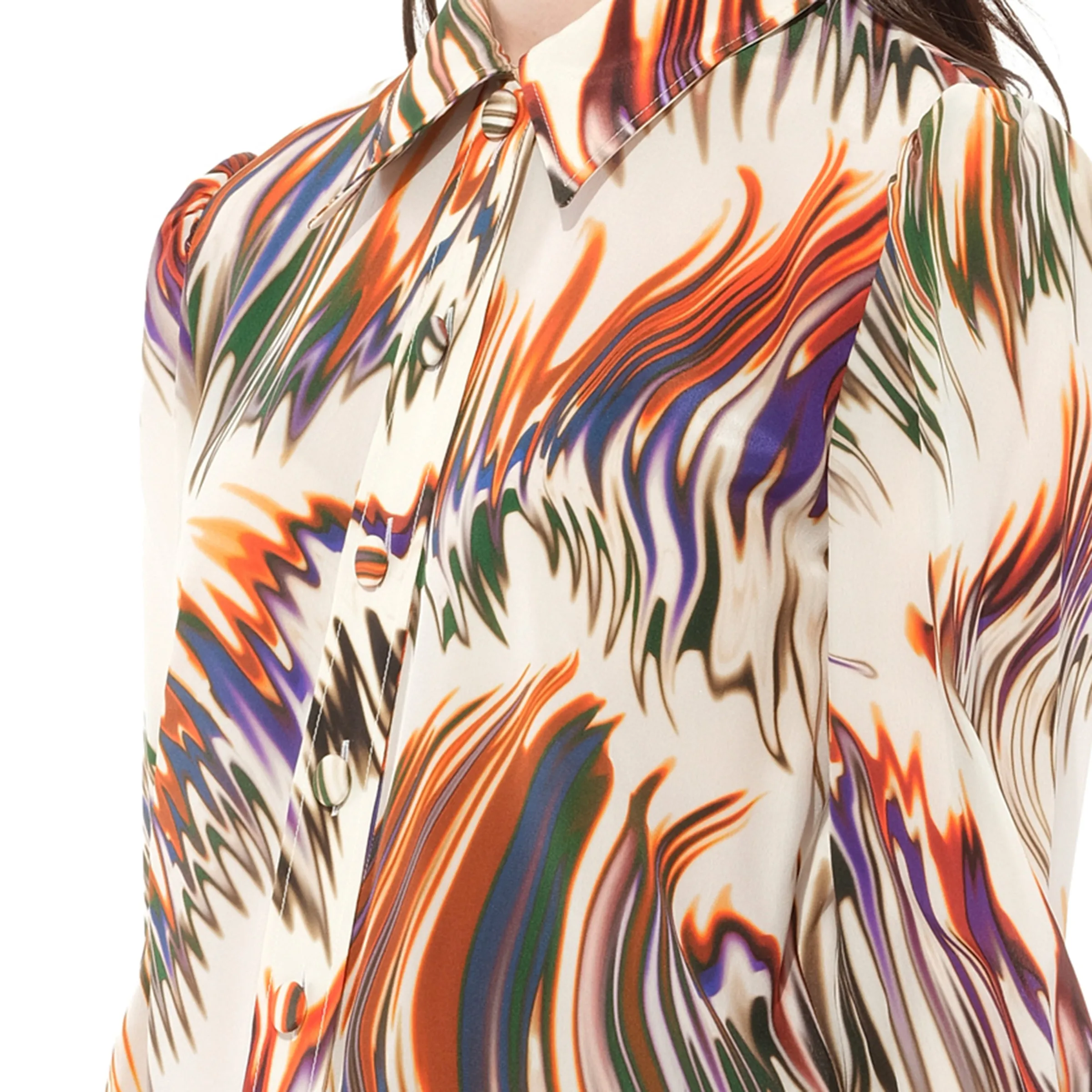 Long Sleeve Shirt in Ecru sold by MARAIS product image thumbnail 2