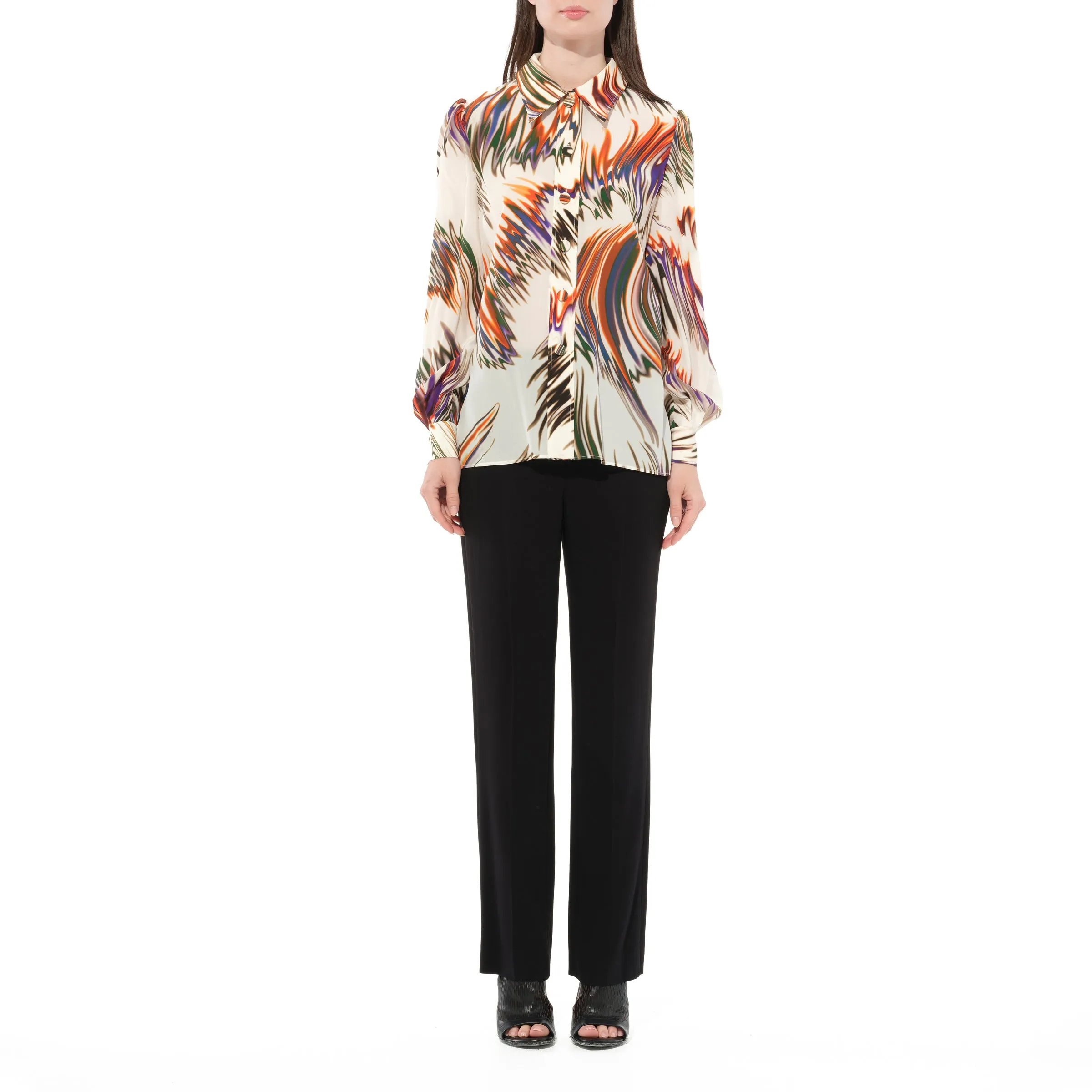 Long Sleeve Shirt in Ecru sold by MARAIS product image thumbnail 4