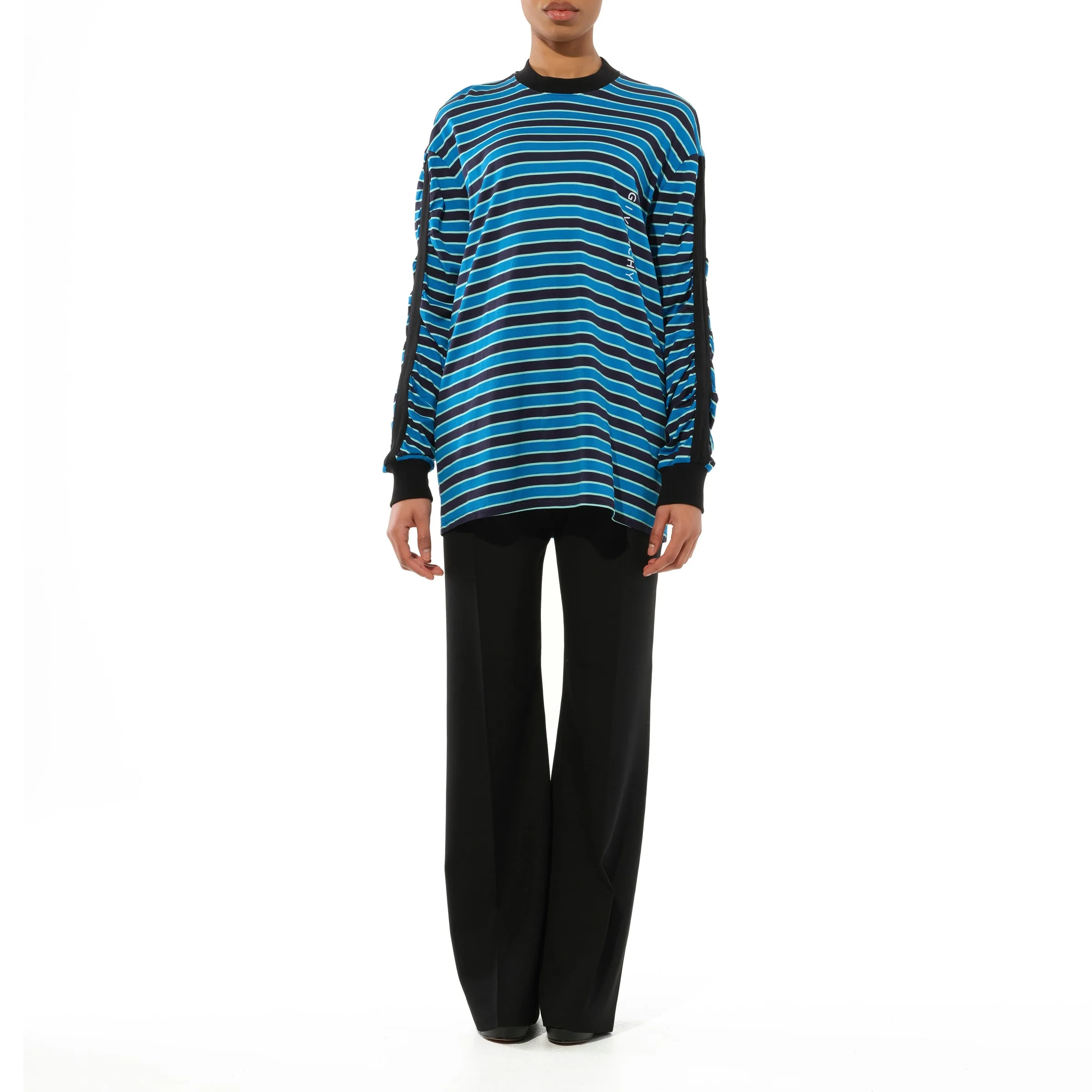 Podium Long Sleeve Sweatshirt Blue sold by MARAIS product image thumbnail 4