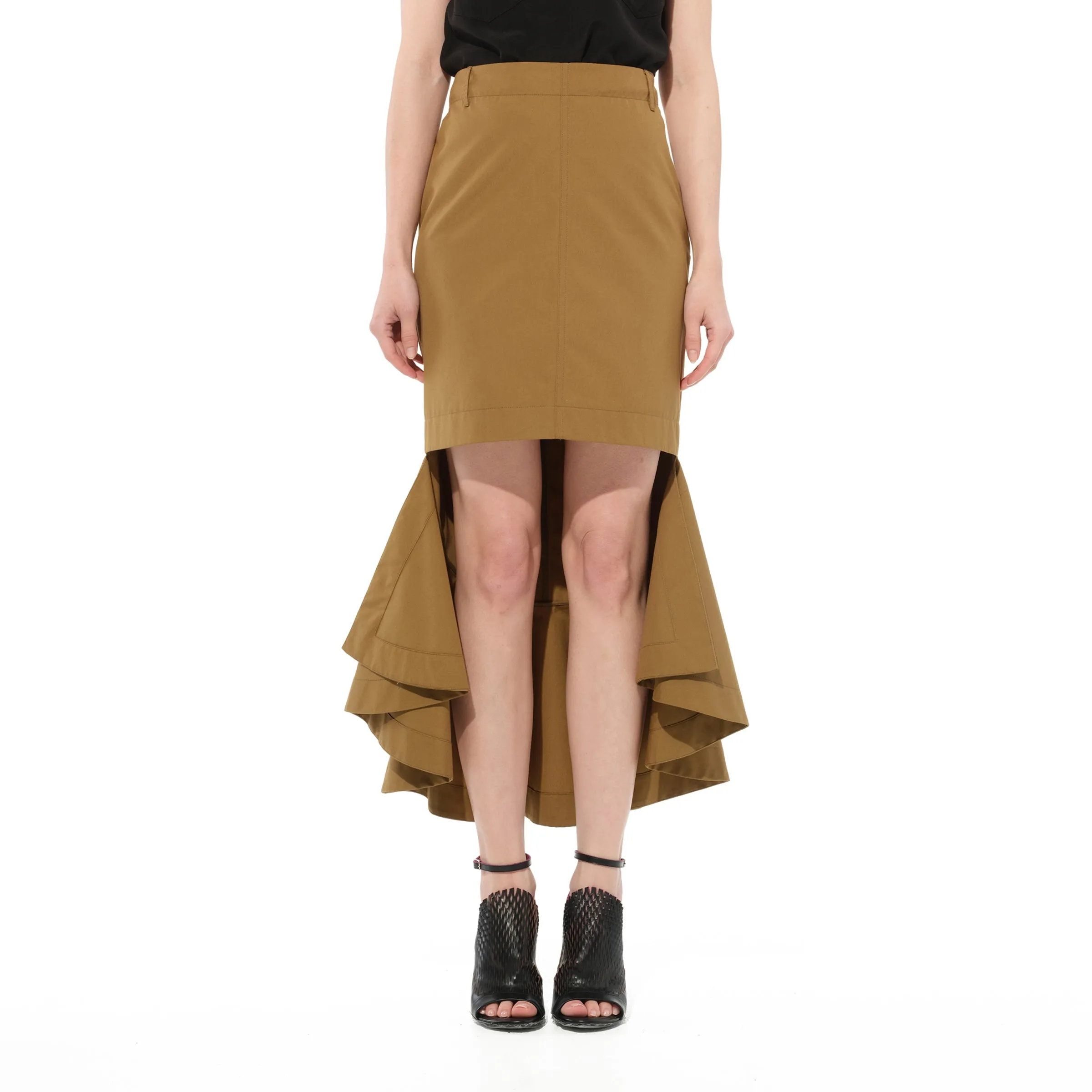 Midi Skirt in Beige sold by MARAIS
