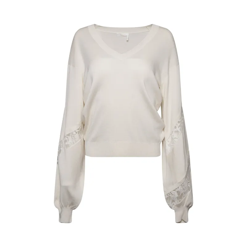 Knit Pullover in Milk sold by MARAIS