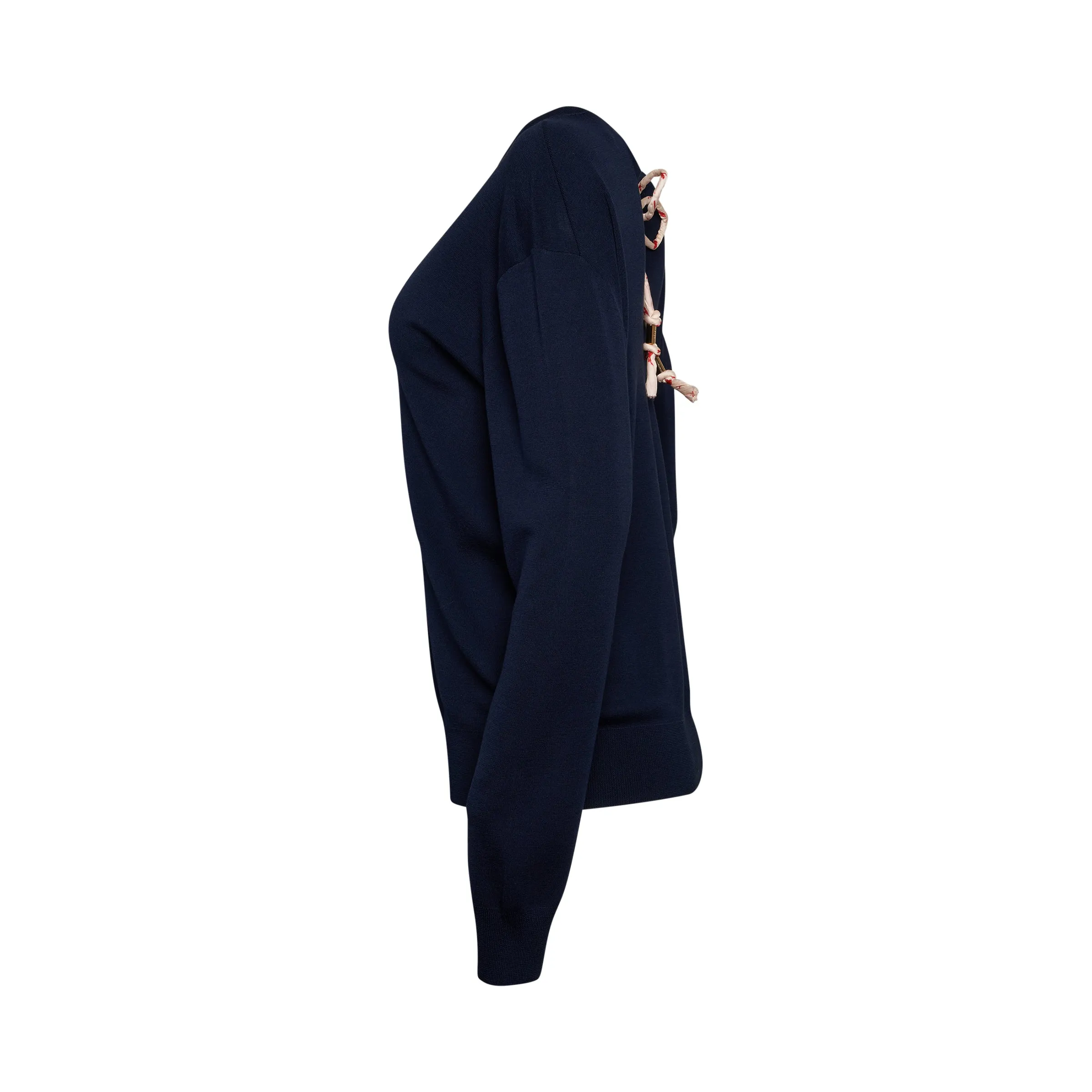 Knit Pullover in Navy sold by MARAIS product image thumbnail 3