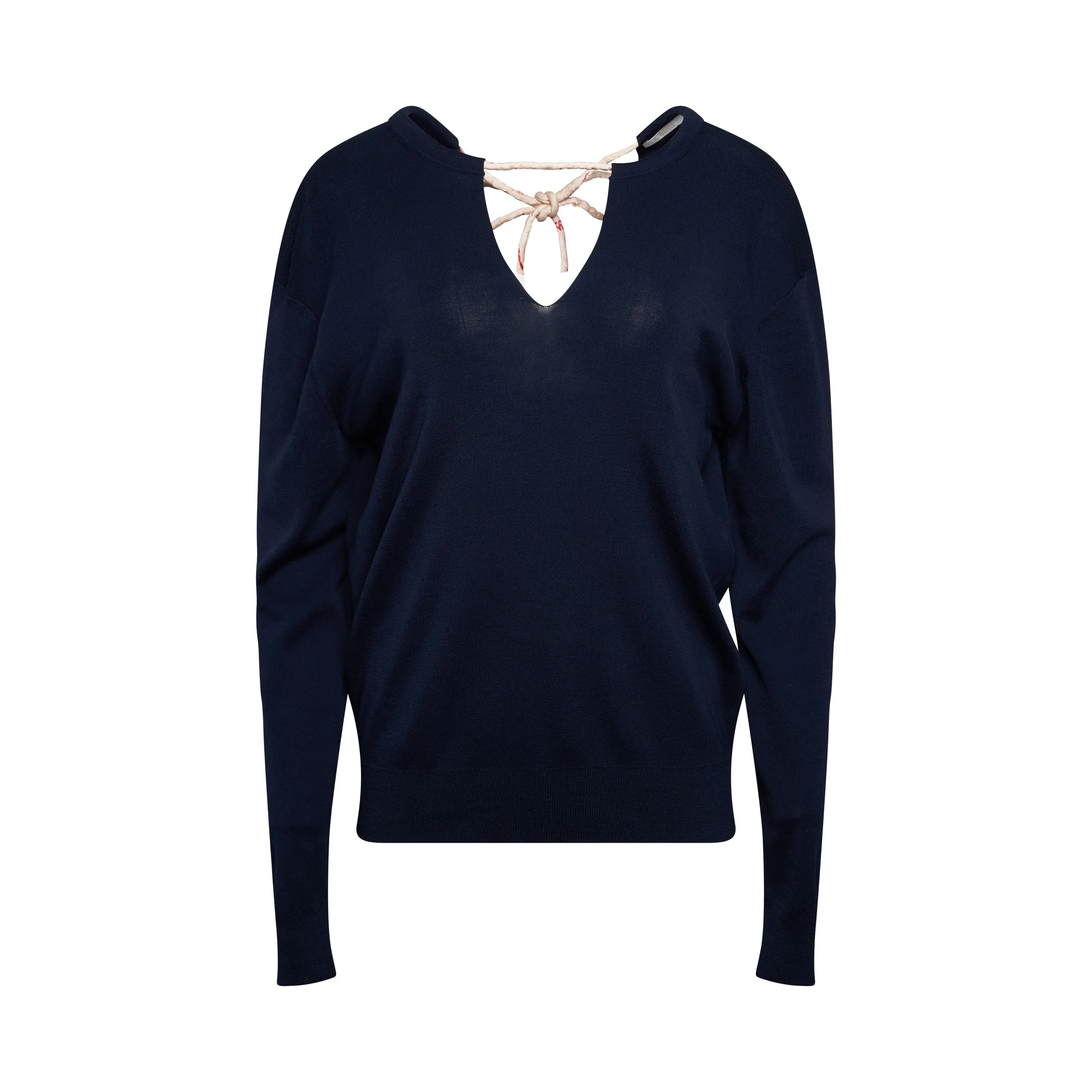 Knit Pullover in Navy sold by MARAIS