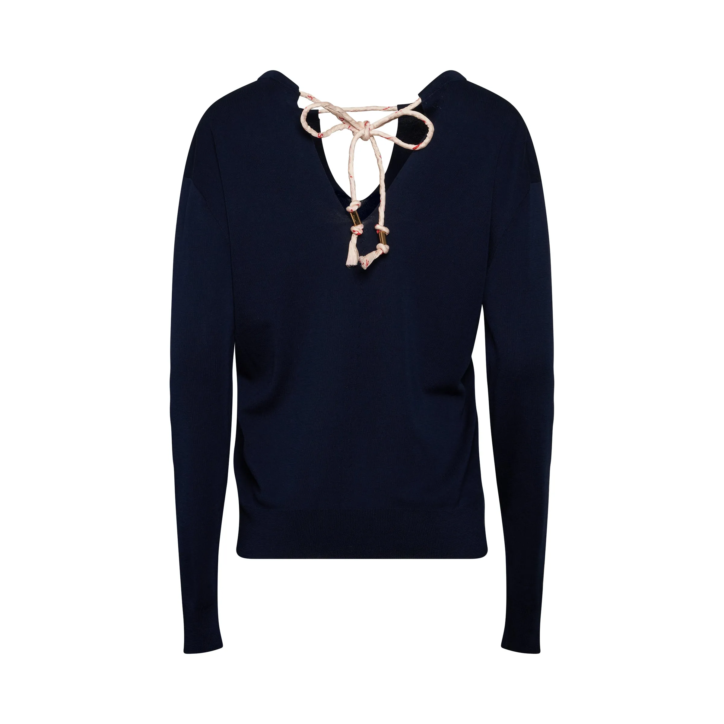 Knit Pullover in Navy sold by MARAIS product image thumbnail 4