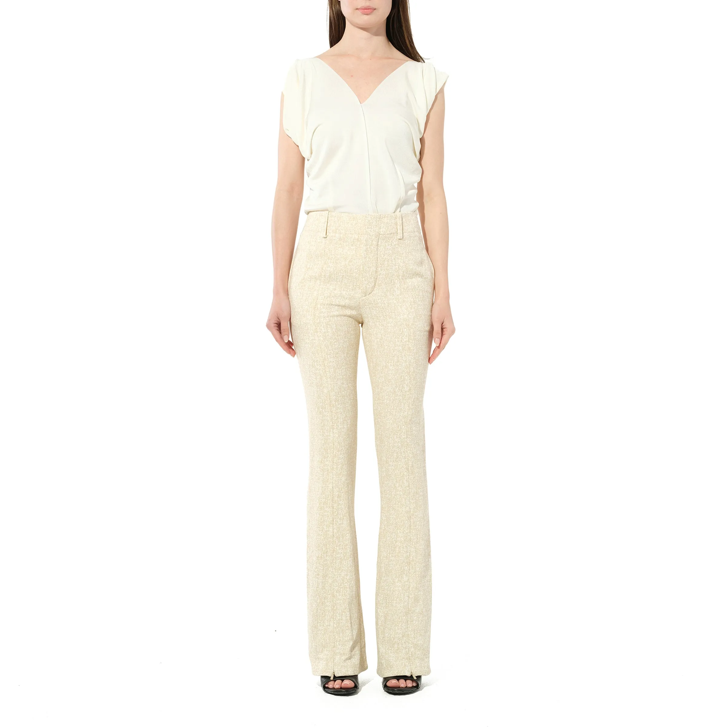 Trousers in Khaki sold by MARAIS product image thumbnail 4