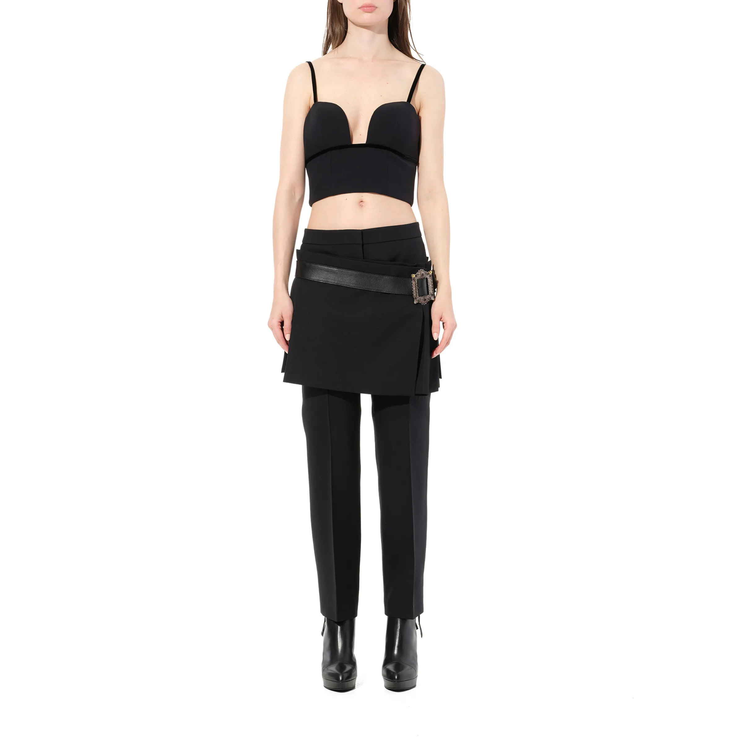 Belt Skirt in Black sold by MARAIS product image thumbnail 4