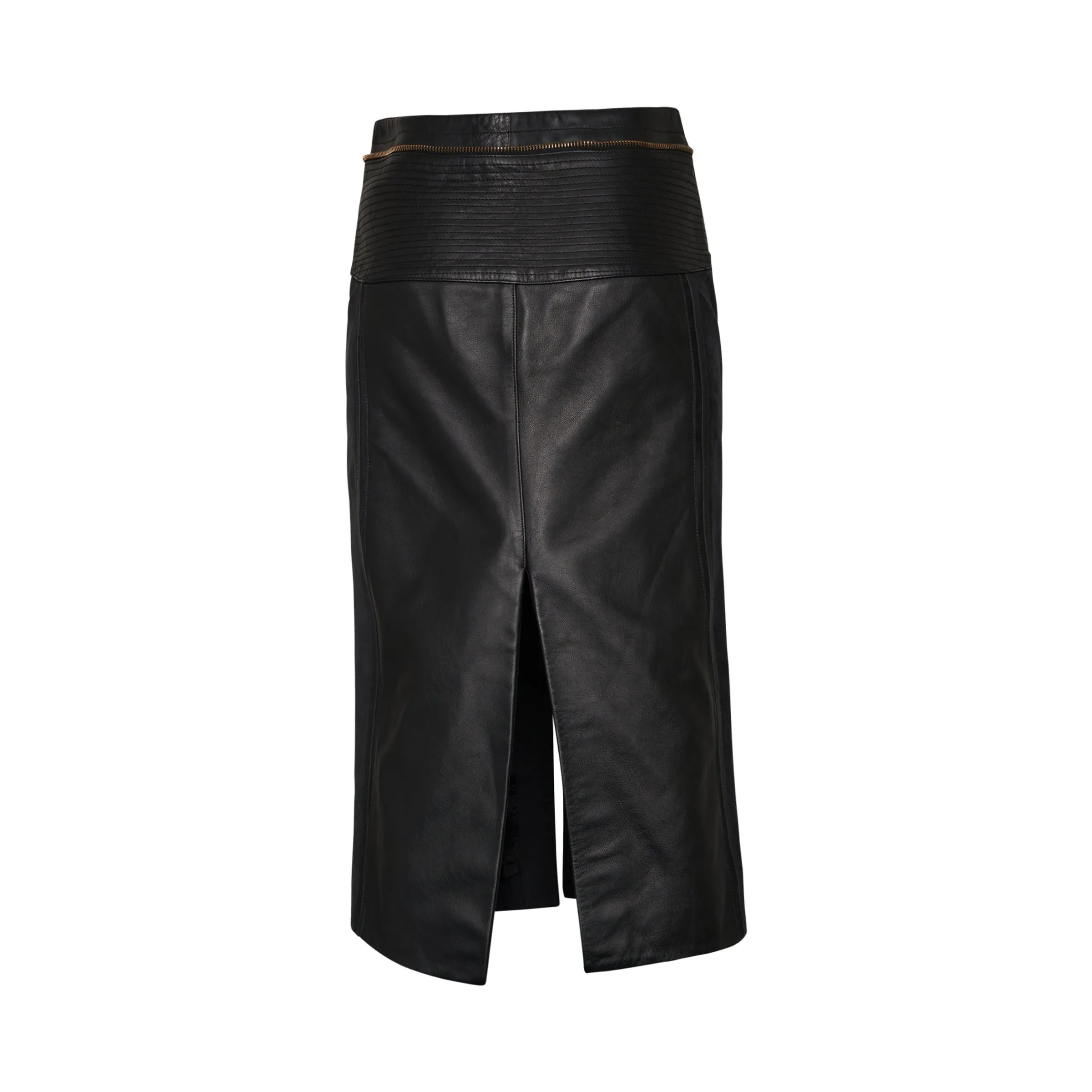 Leather Skirt in Black sold by MARAIS product image thumbnail 4