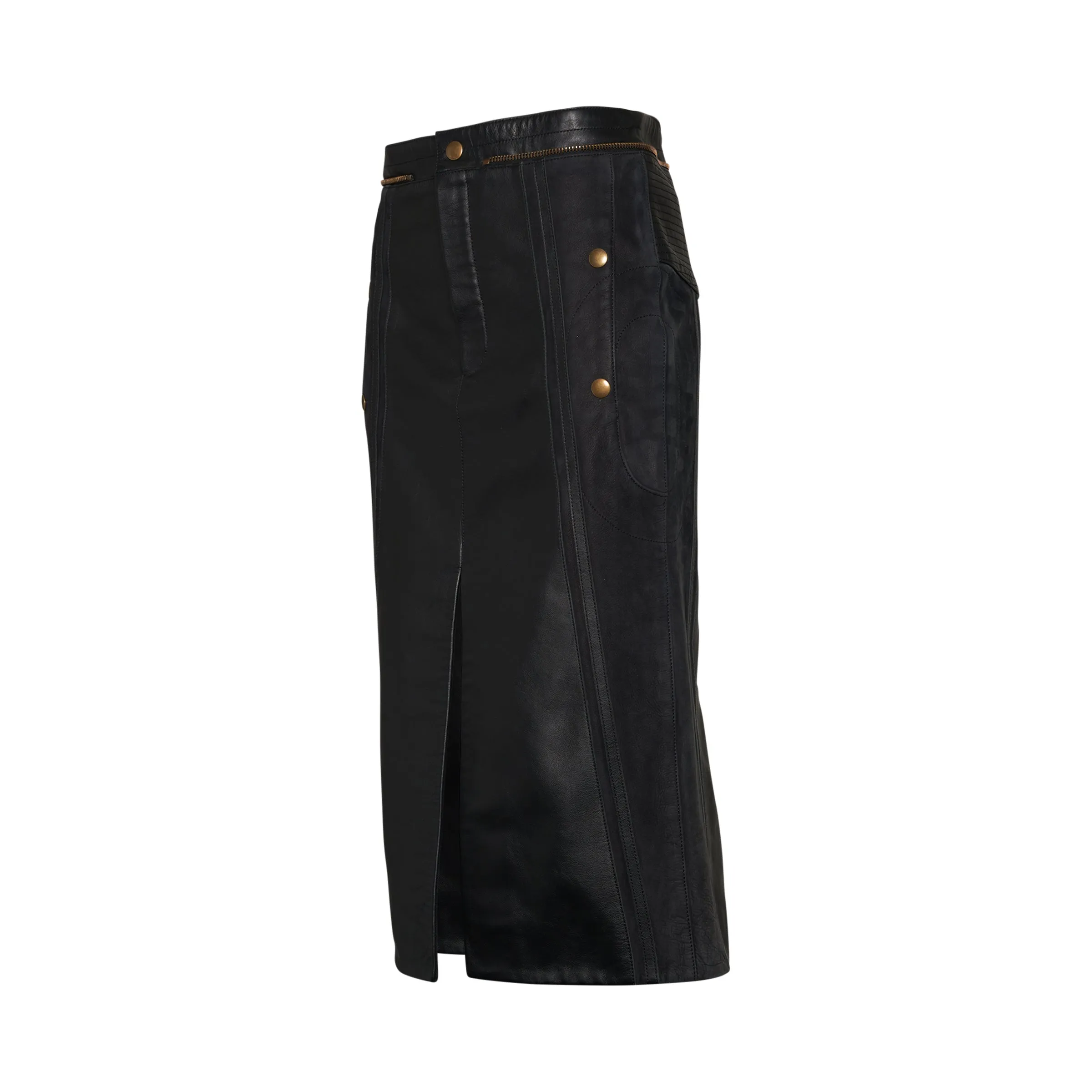 Leather Skirt in Black sold by MARAIS product image thumbnail 2