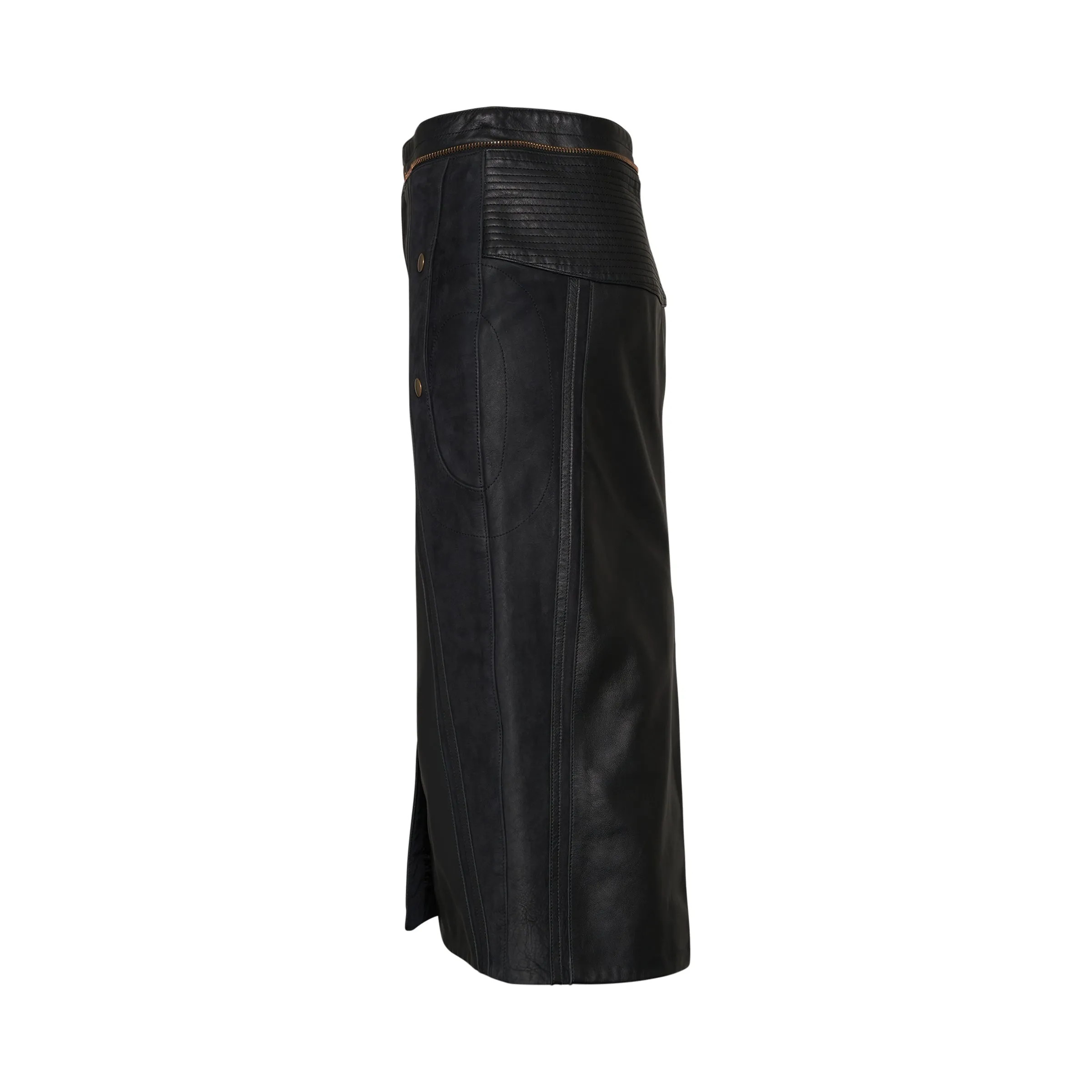 Leather Skirt in Black sold by MARAIS product image thumbnail 3