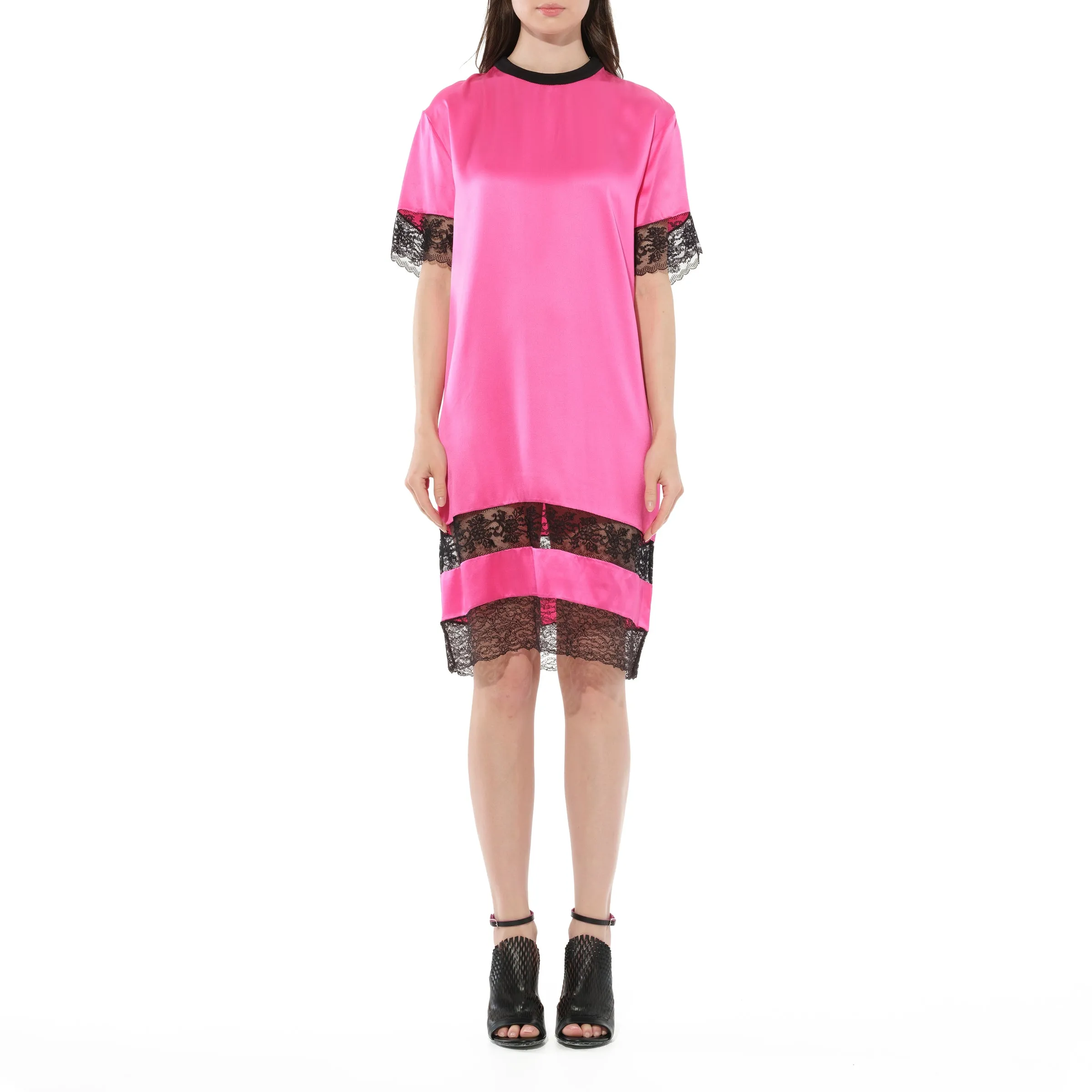 Silk Dress in Fushia sold by MARAIS product image thumbnail 4