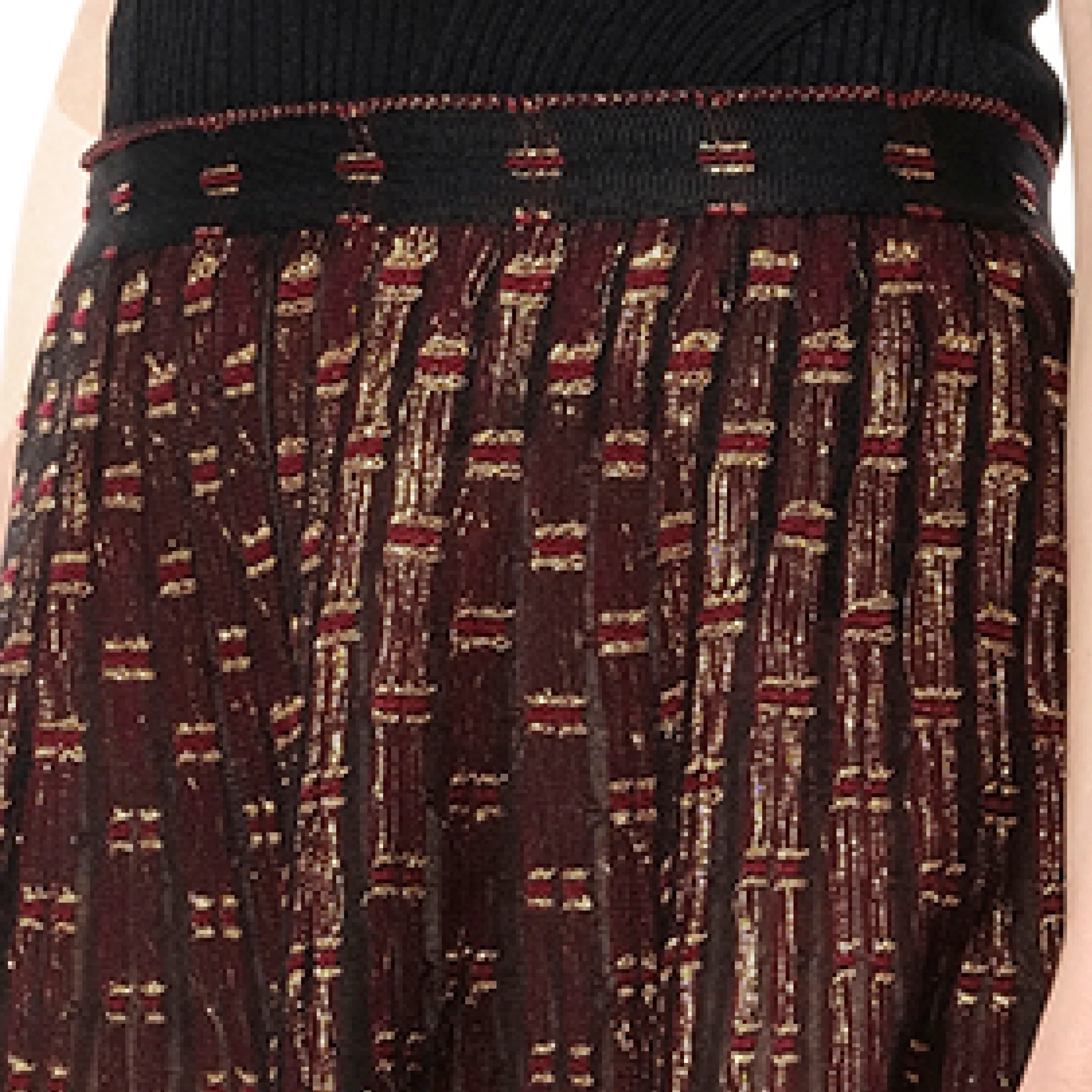 Metal Tulle Skirt in Red/Gold sold by MARAIS product image thumbnail 3