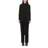 Long Sleeve Blouse in Black sold by MARAIS