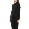 Long Sleeve Blouse in Black sold by MARAIS