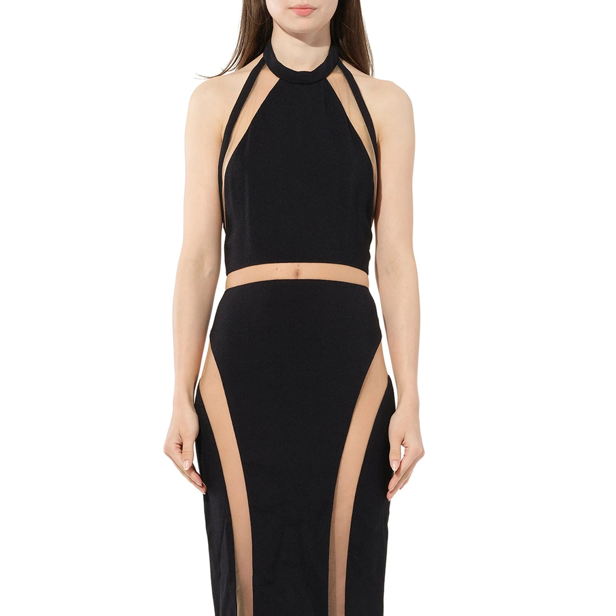 Woven Dress in Black sold by MARAIS
