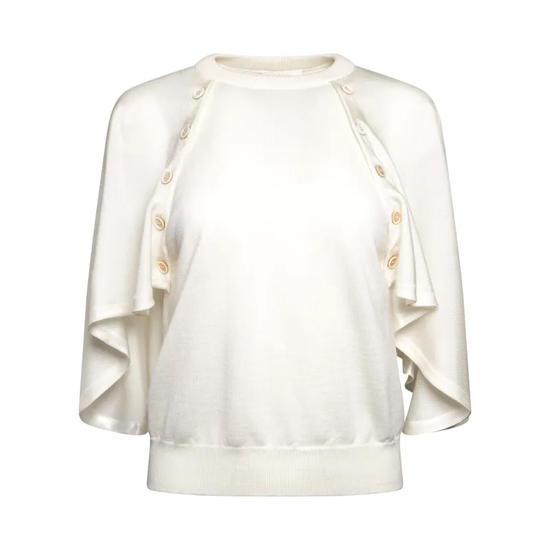 Pullover in White sold by MARAIS