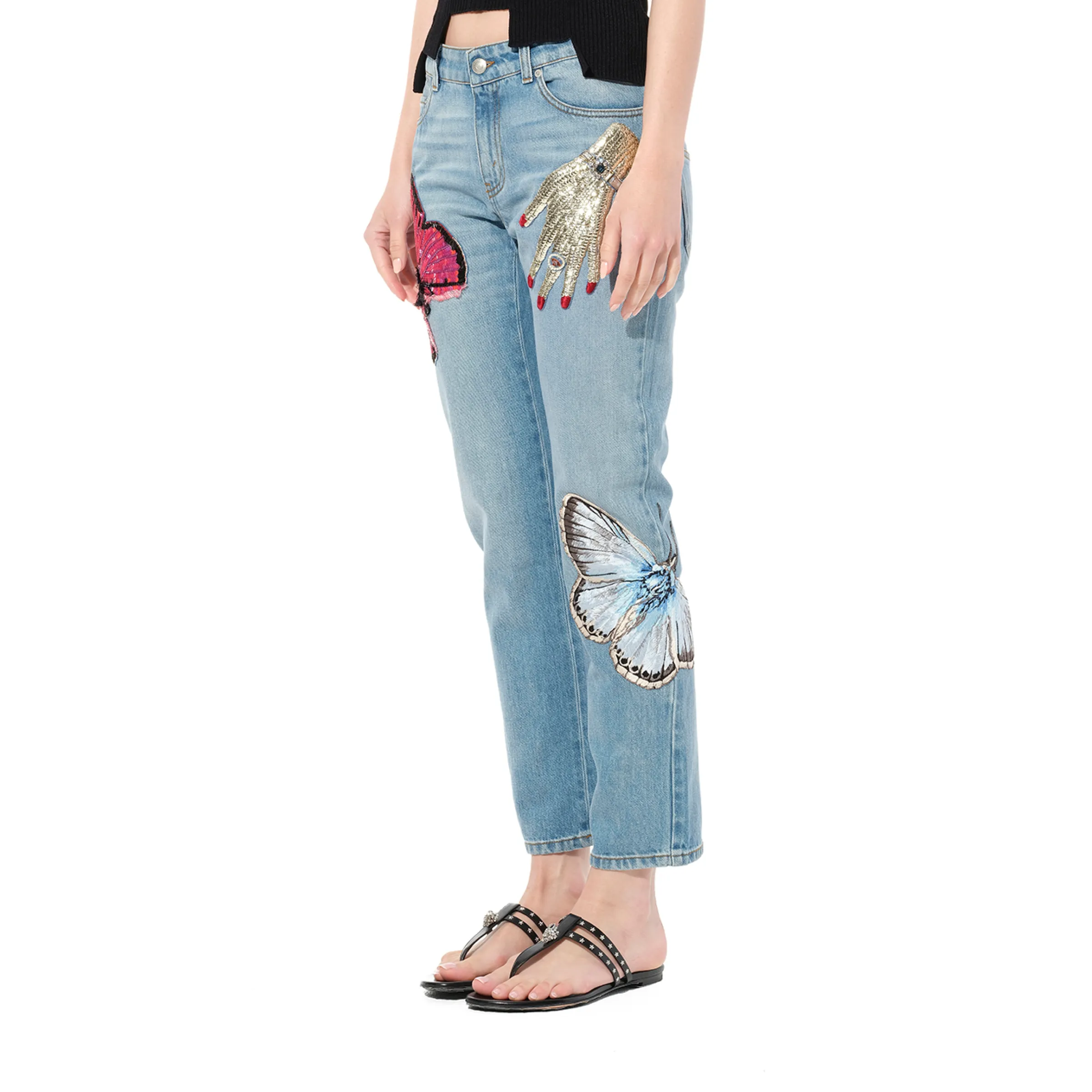 Denim Pants with Print sold by MARAIS product image thumbnail 5