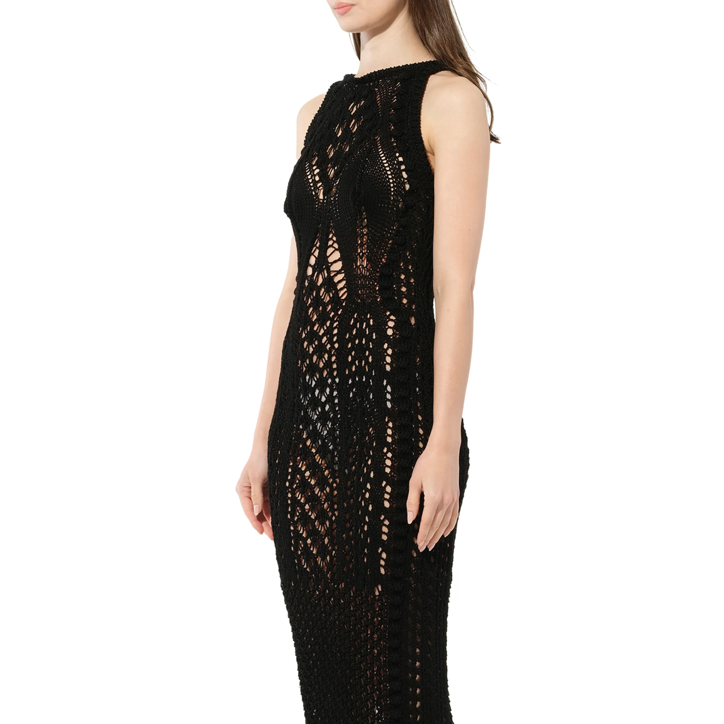 Long Crochet Knit Dress sold by MARAIS product image thumbnail 5