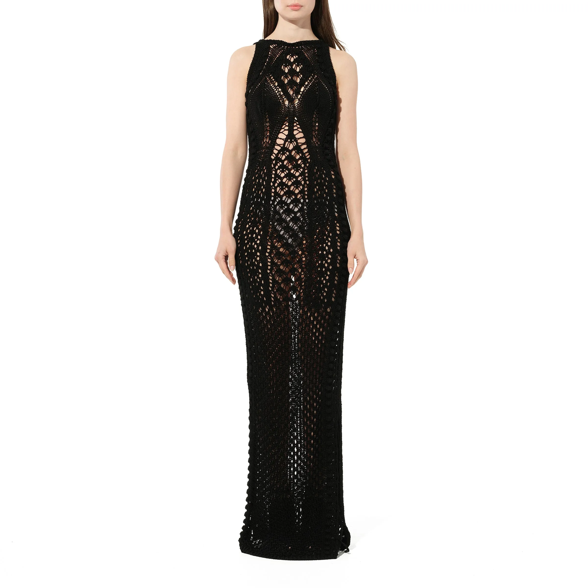 Long Crochet Knit Dress sold by MARAIS product image thumbnail 4