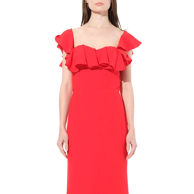 Abito Dress in Red sold by MARAIS