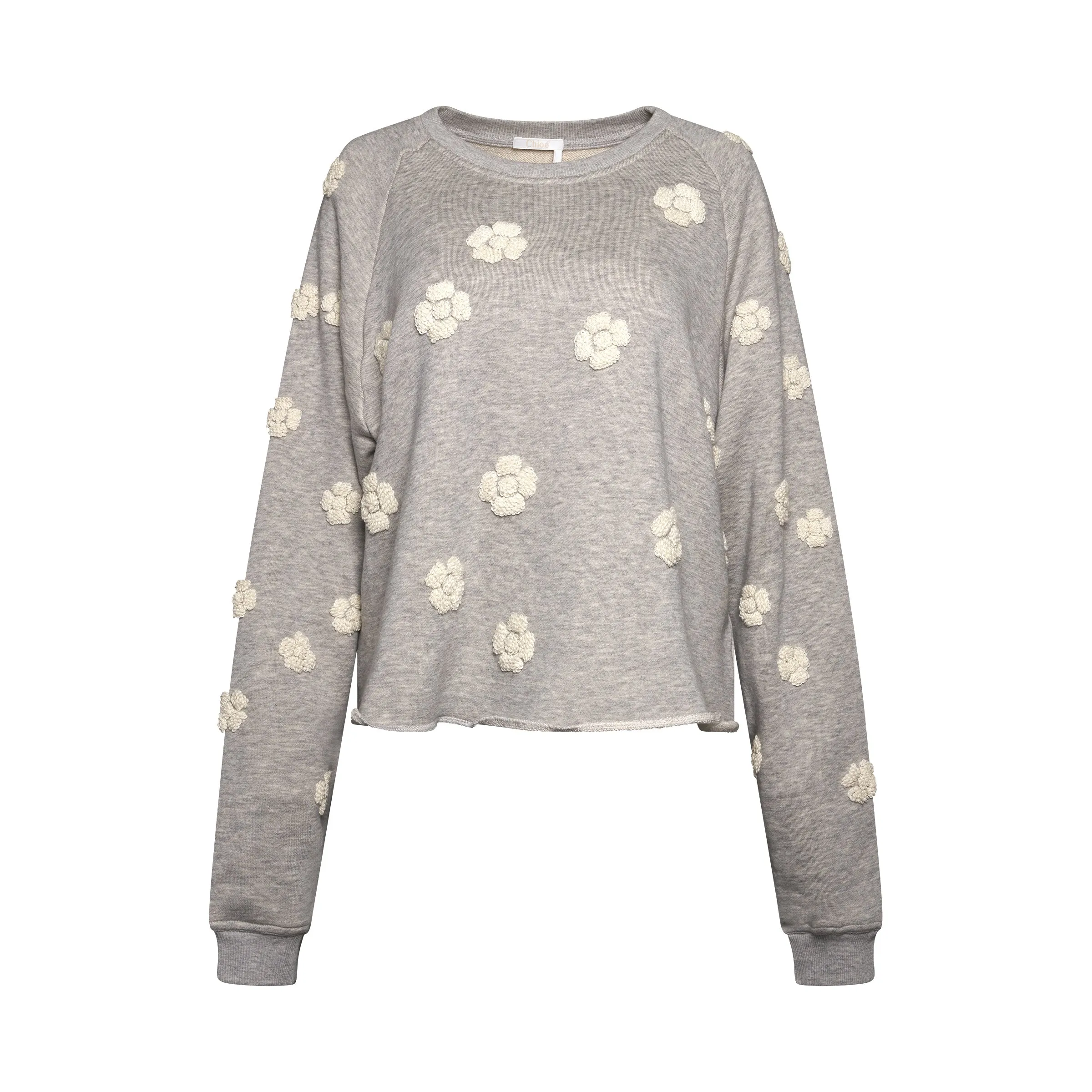Sweatshirt with Flowers in Grey sold by MARAIS