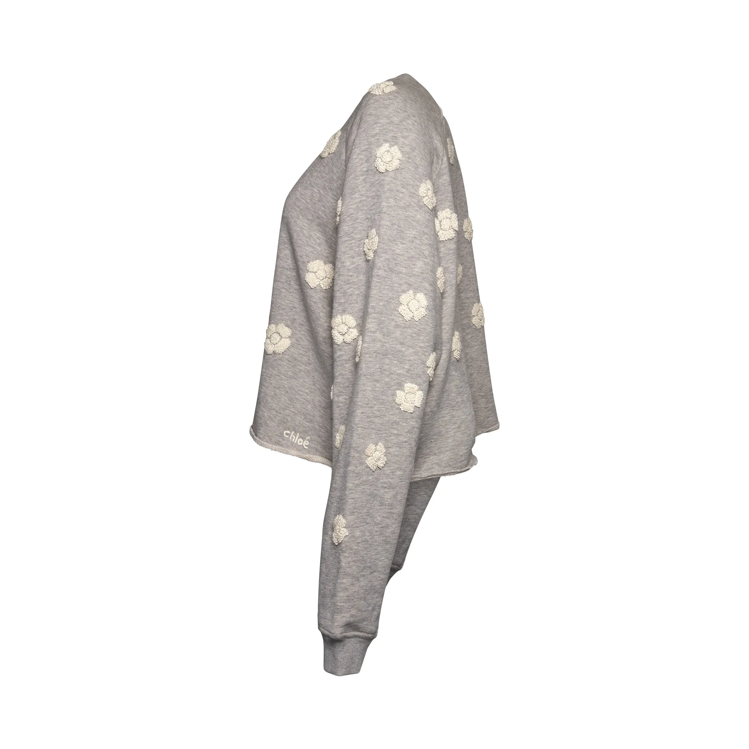 Sweatshirt with Flowers in Grey sold by MARAIS product image thumbnail 3