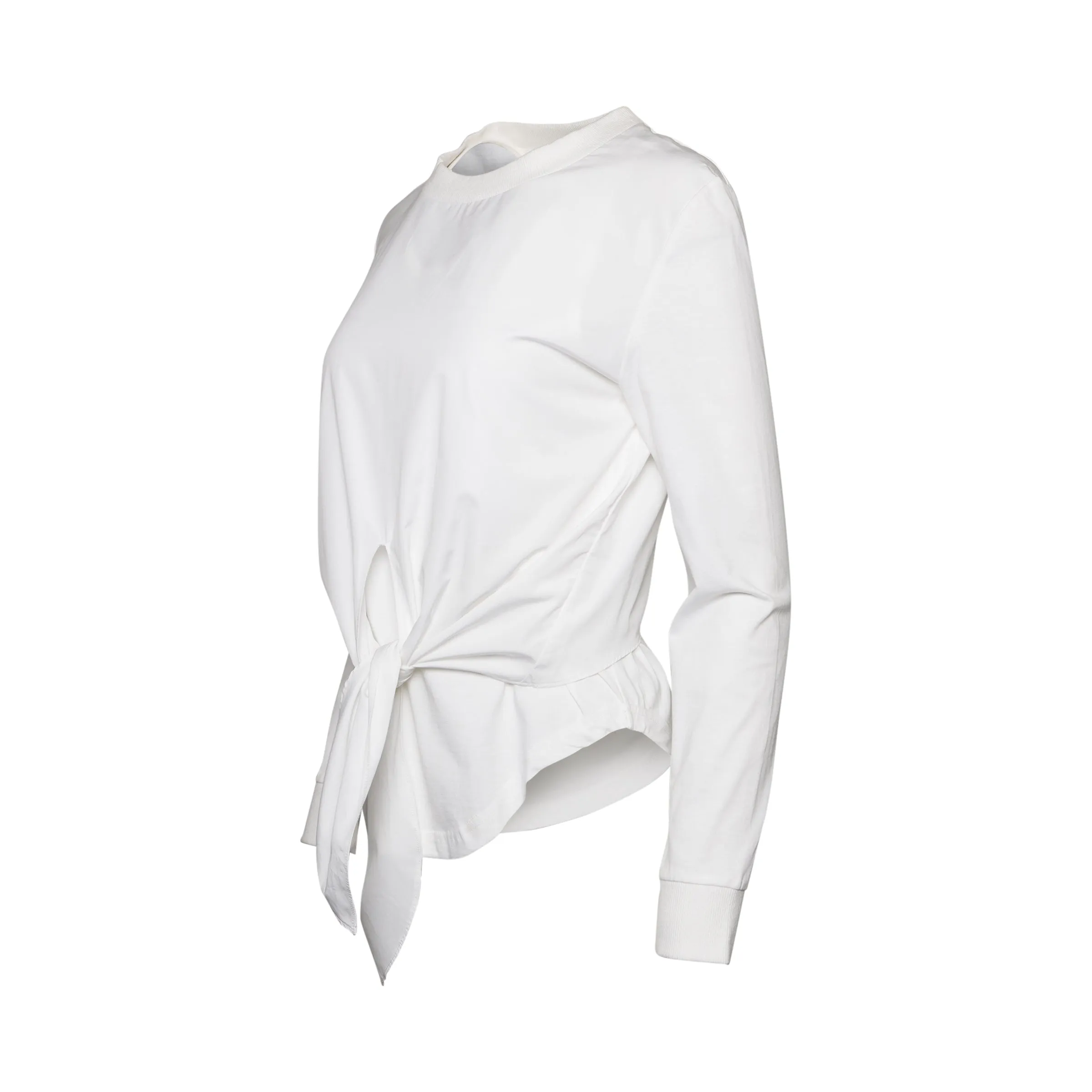 Longsleeve Knot Top in White sold by MARAIS product image thumbnail 2