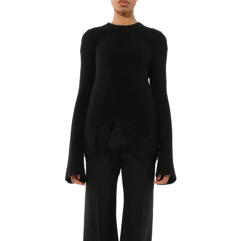 Long Sleeve Top in Black sold by MARAIS