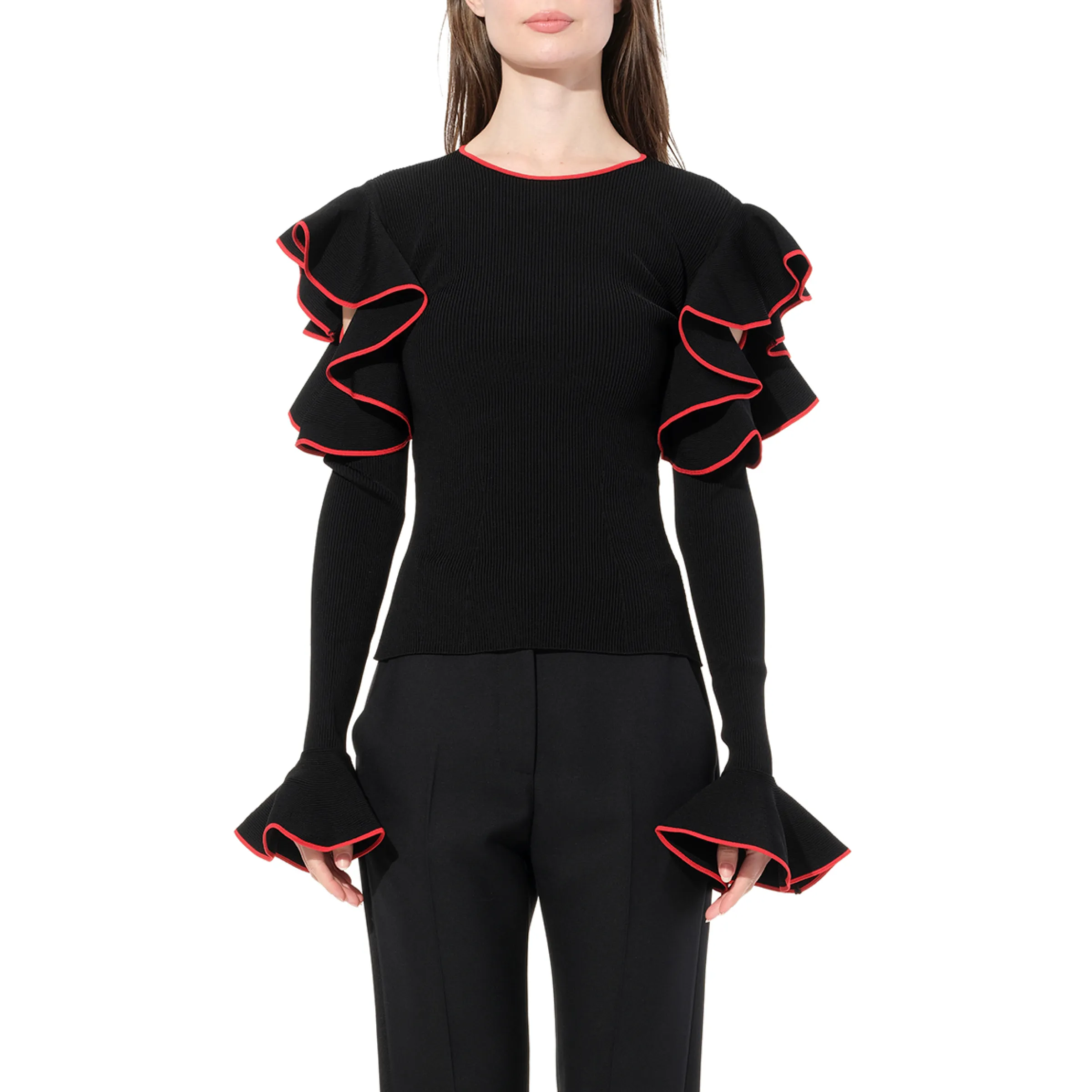 Longsleeve Knitwear in Black sold by MARAIS