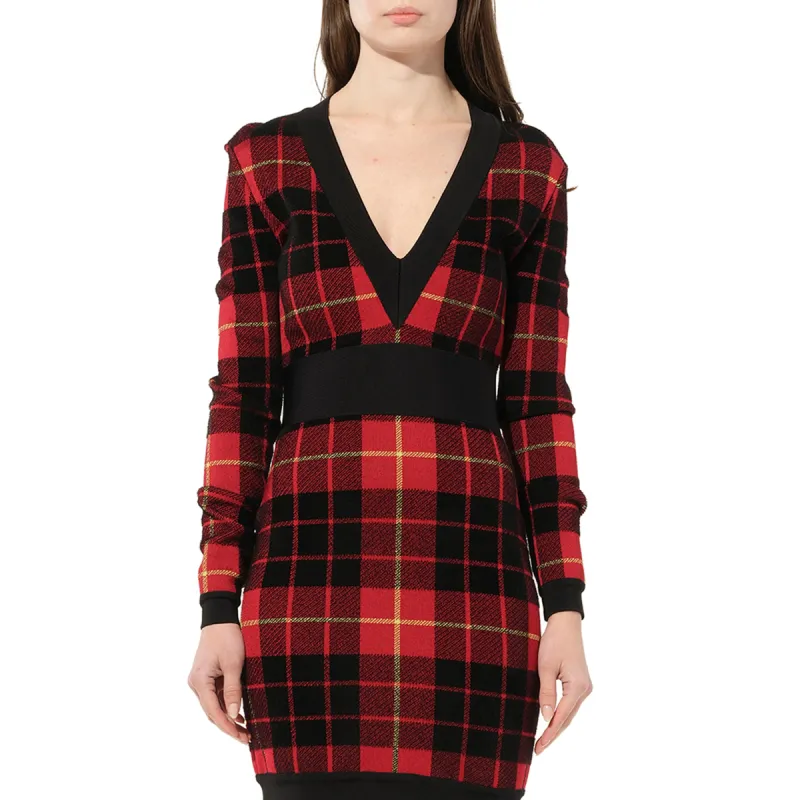 Dress in Tartan Red/Black made by MARAIS