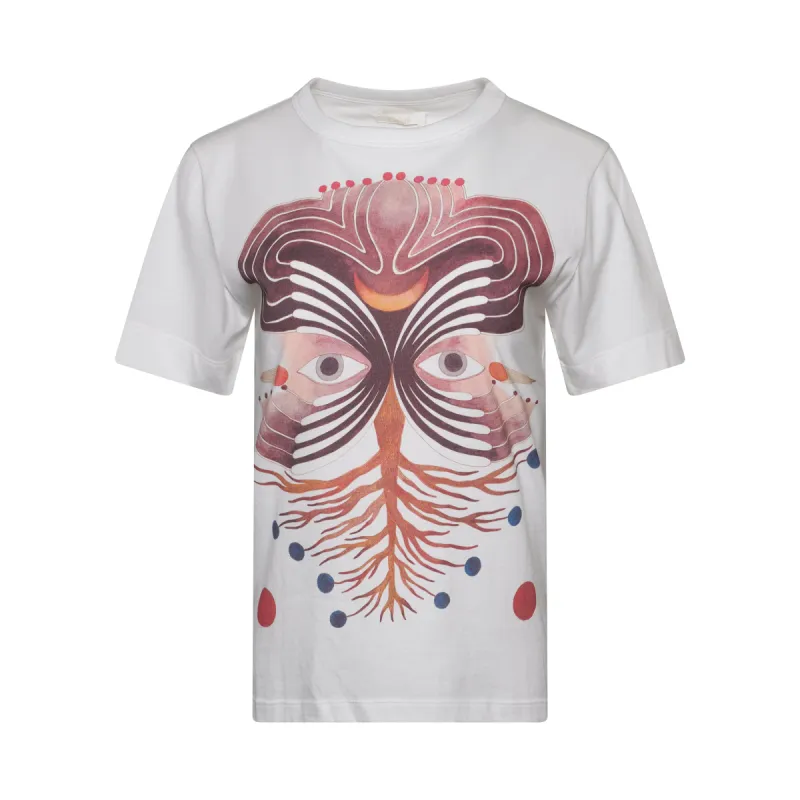 Print Top in White sold by MARAIS