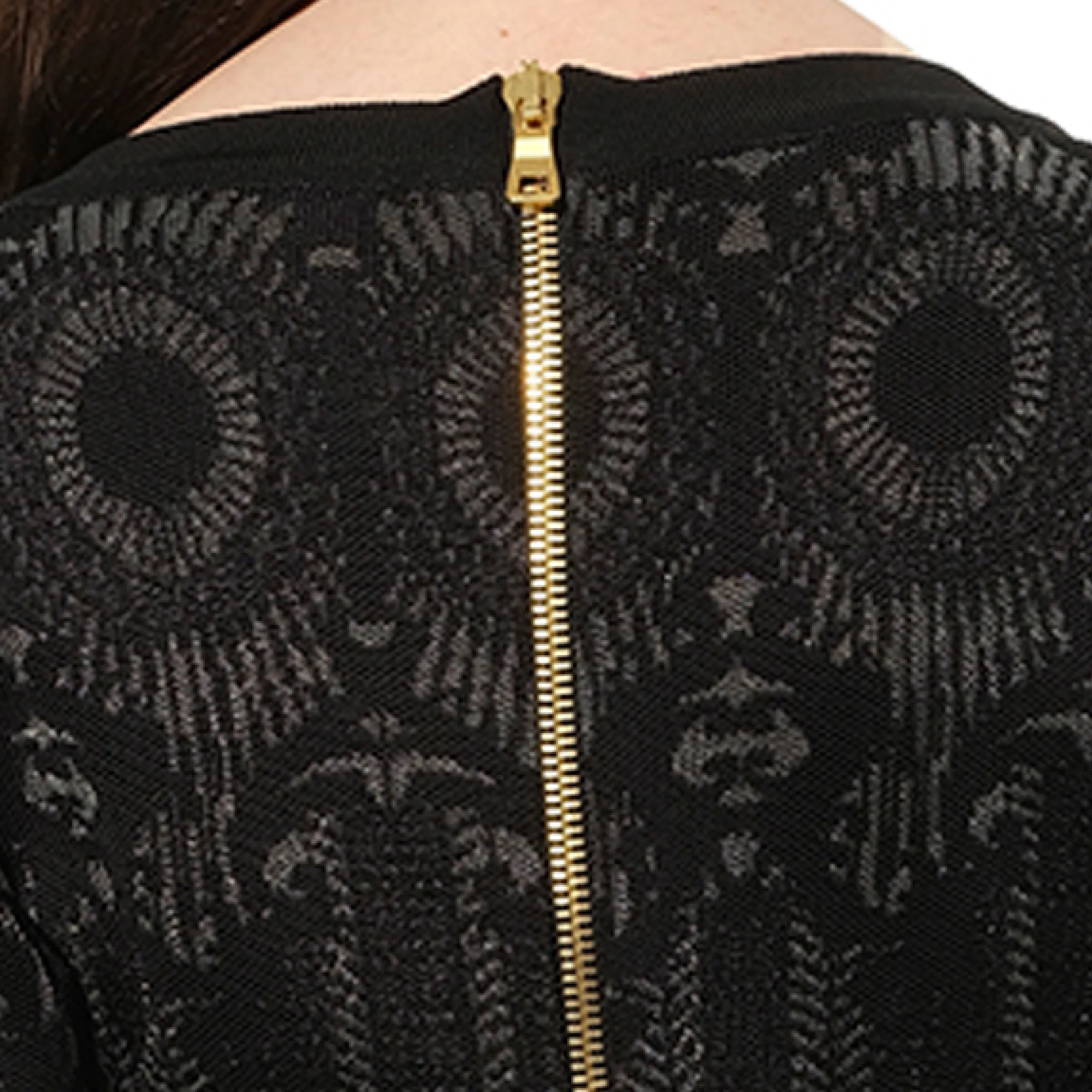 Maille Knit Dress in Black/Silver sold by MARAIS product image thumbnail 3