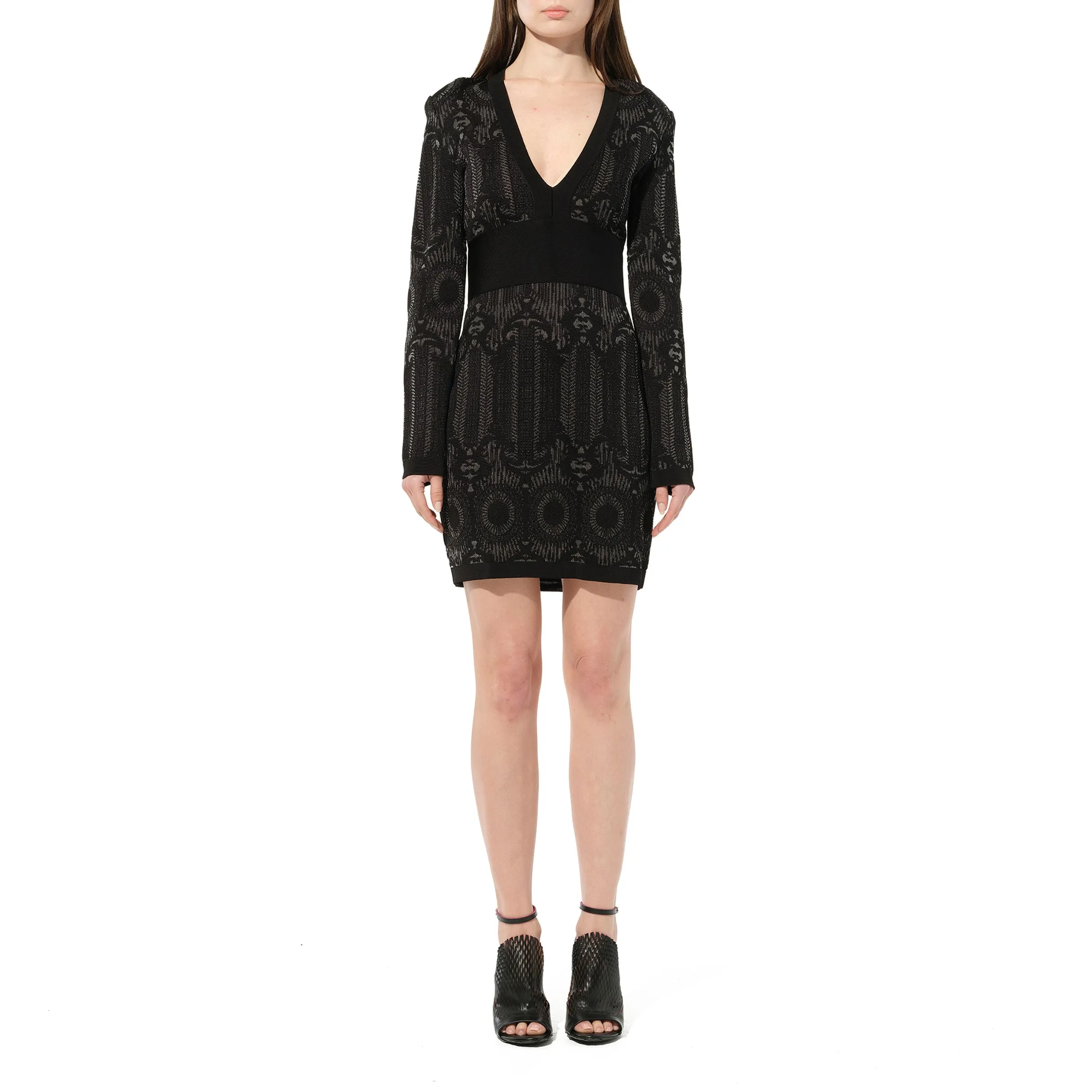 Maille Knit Dress in Black/Silver sold by MARAIS product image thumbnail 4