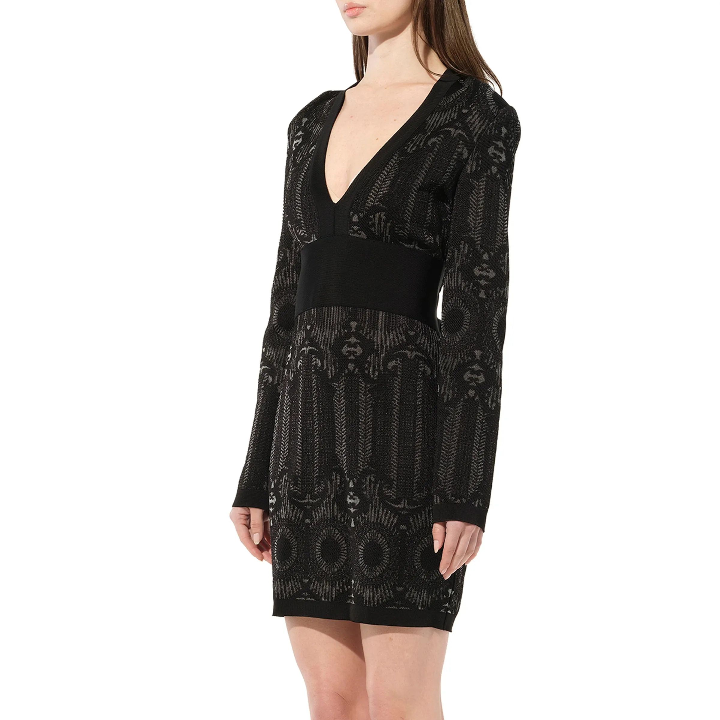 Maille Knit Dress in Black/Silver sold by MARAIS product image thumbnail 5
