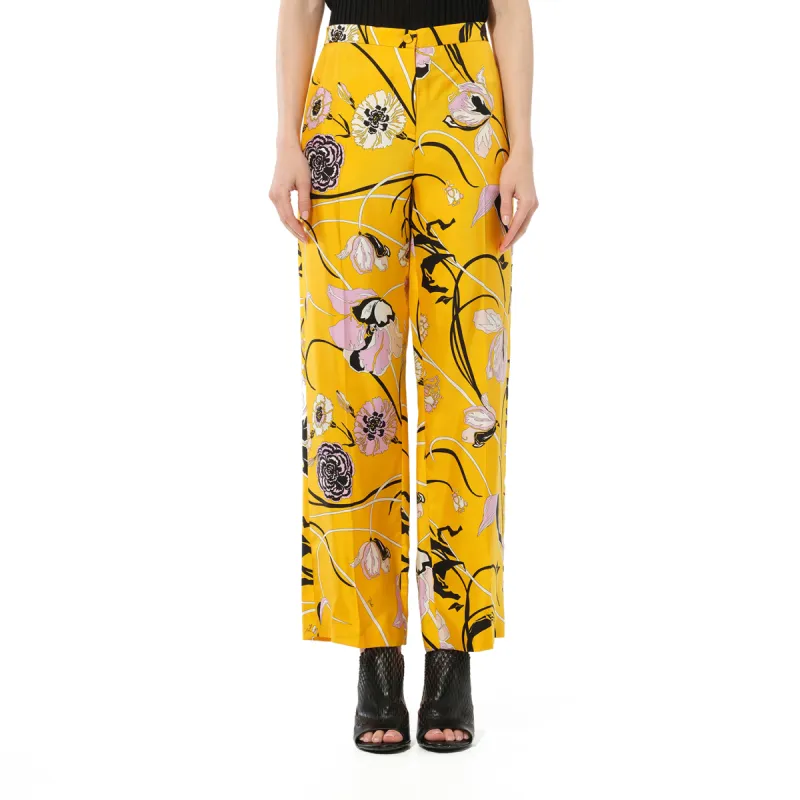 Floral Pants in Giallo sold by MARAIS