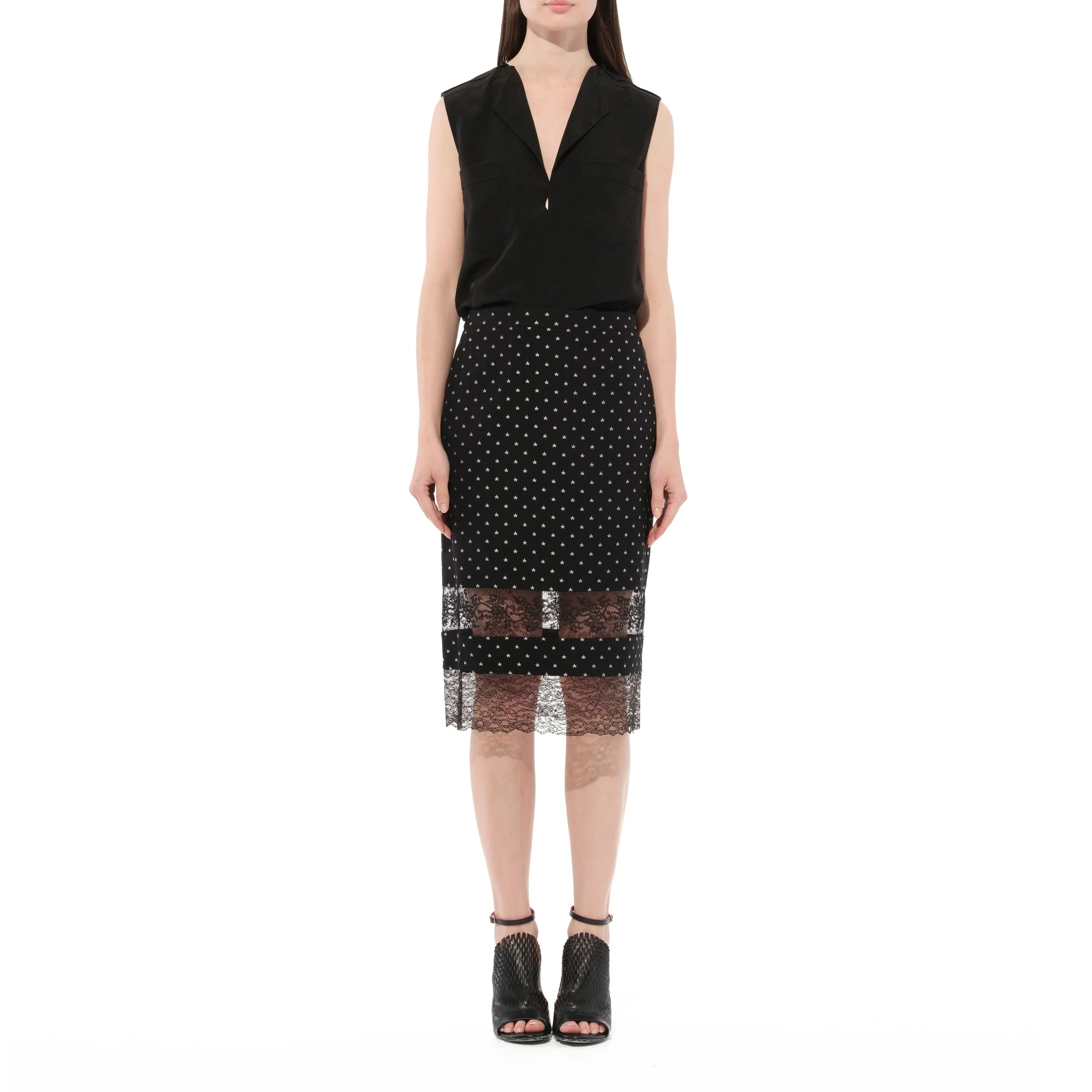 Silk Skirt in Black sold by MARAIS product image thumbnail 4